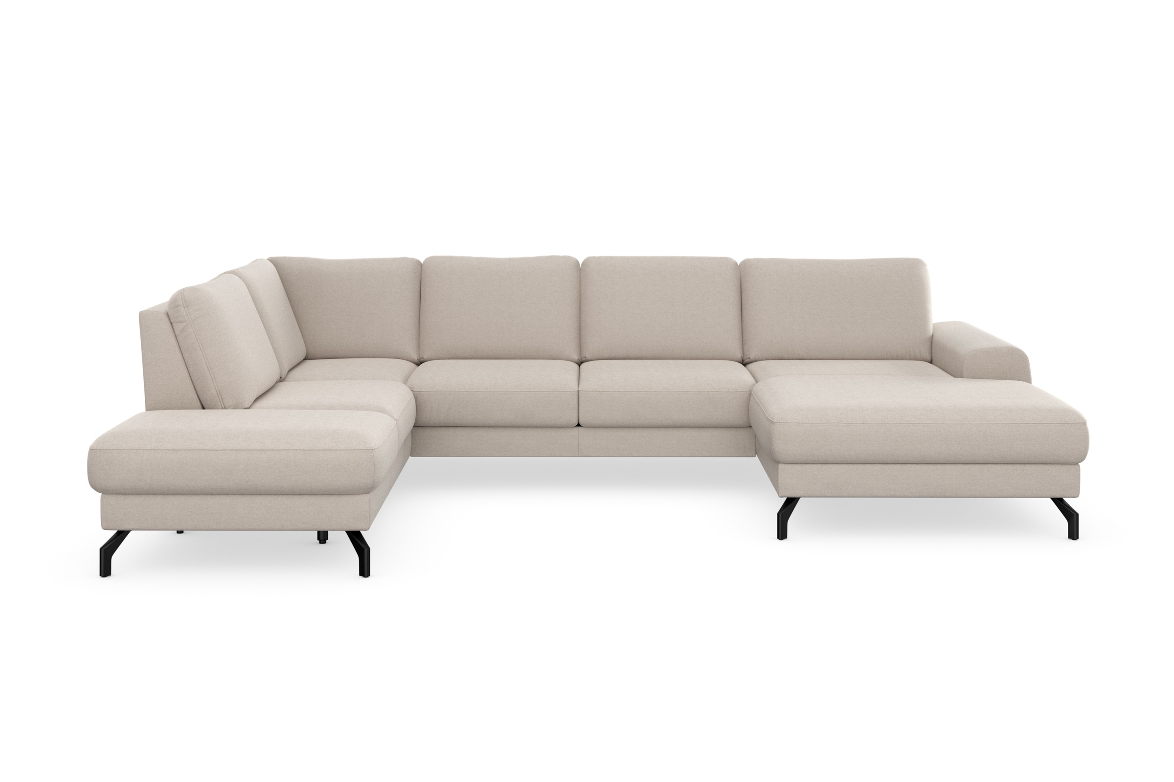 sit&more Wohnlandschaft »Cinturo U-Form« inklusive Sitztiefenverstellung und Federkern, Sitzhöhe 45 cm