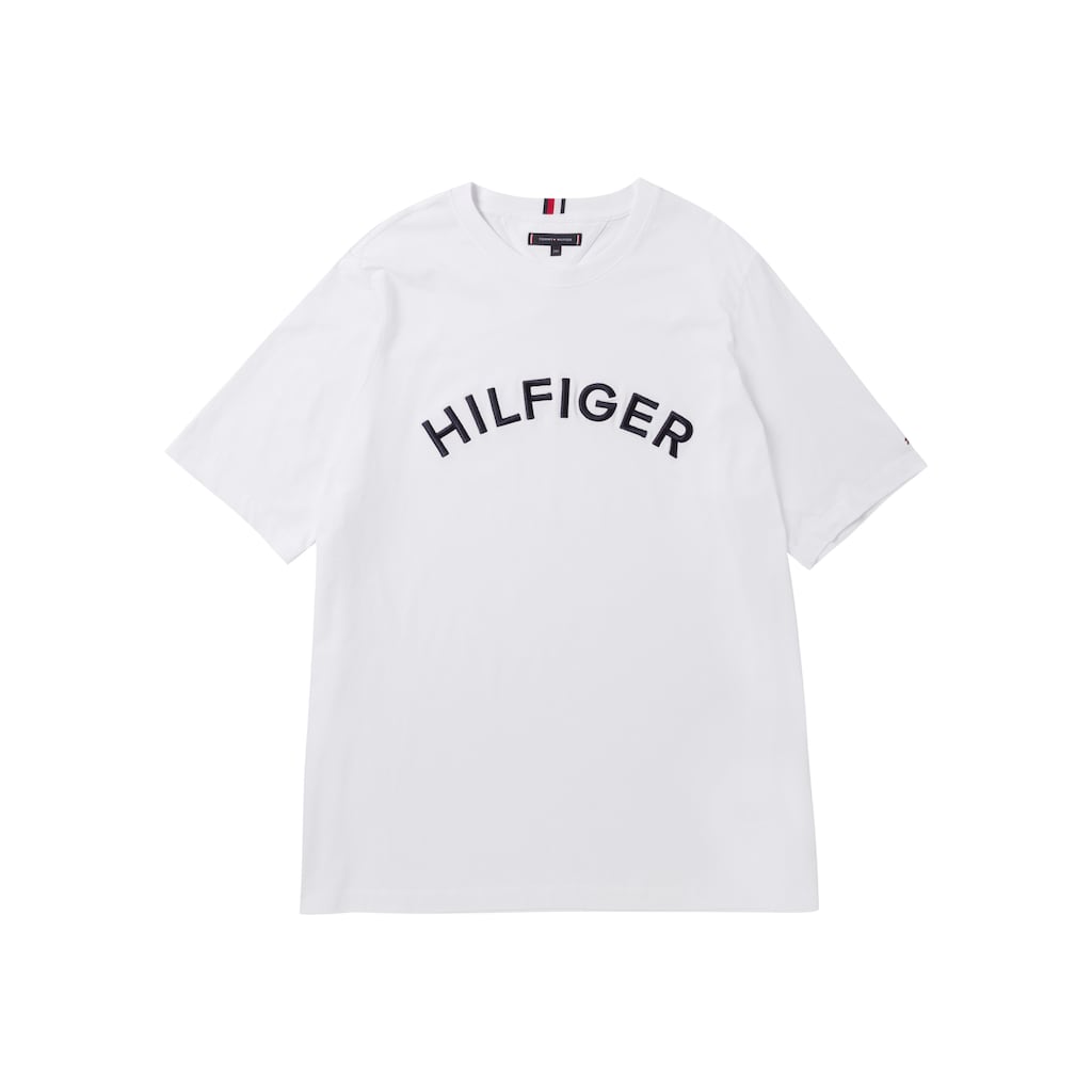 Tommy Hilfiger Big & Tall T-Shirt (1 tlg.) mit Tommy Hilfiger Flag linke Seitennaht