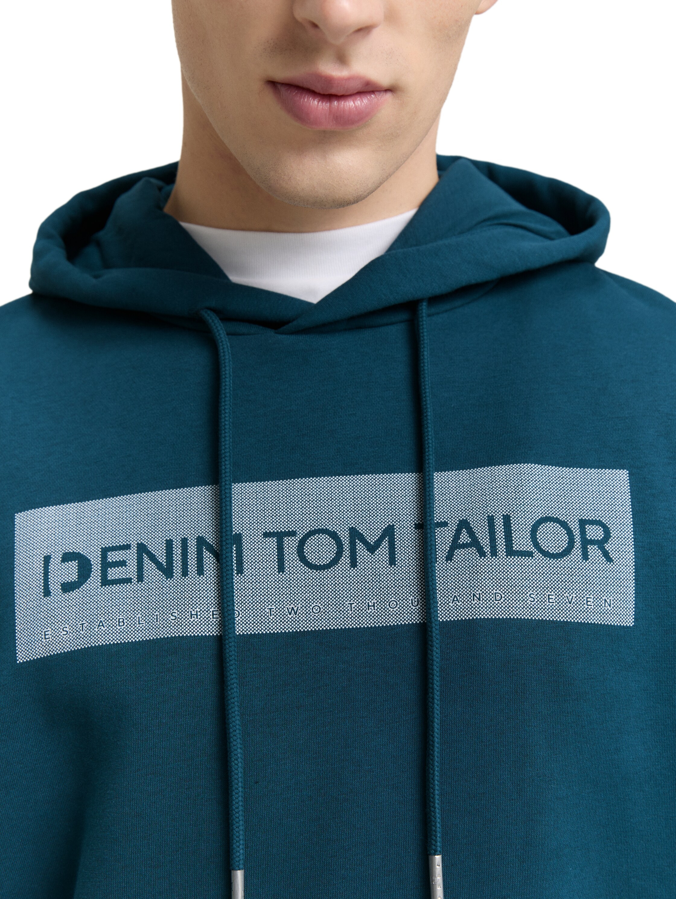 TOM TAILOR Denim Hoodie , mit Logo Print
