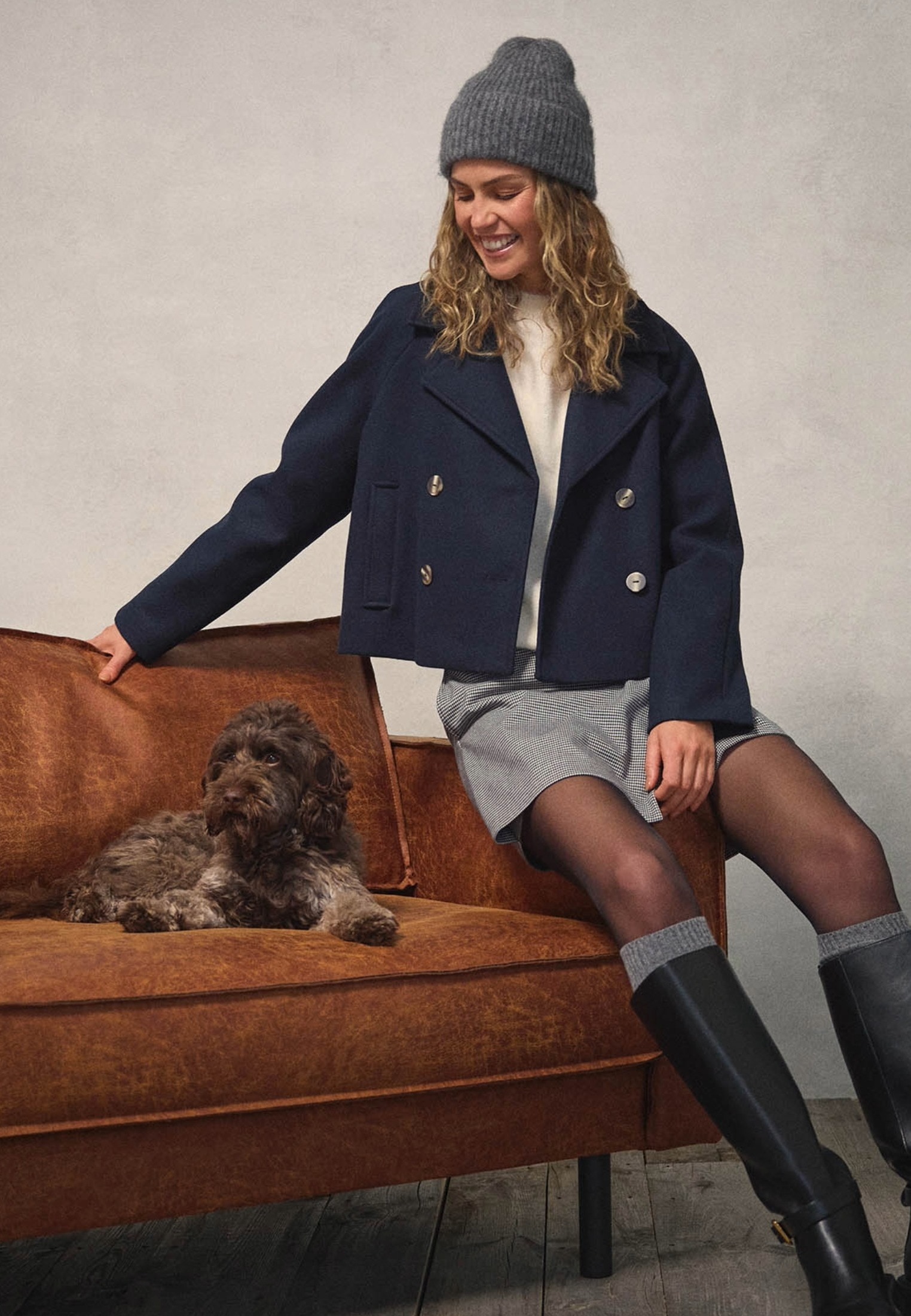 Zero Fieldjacket »Damen Jacke in Wolloptik«