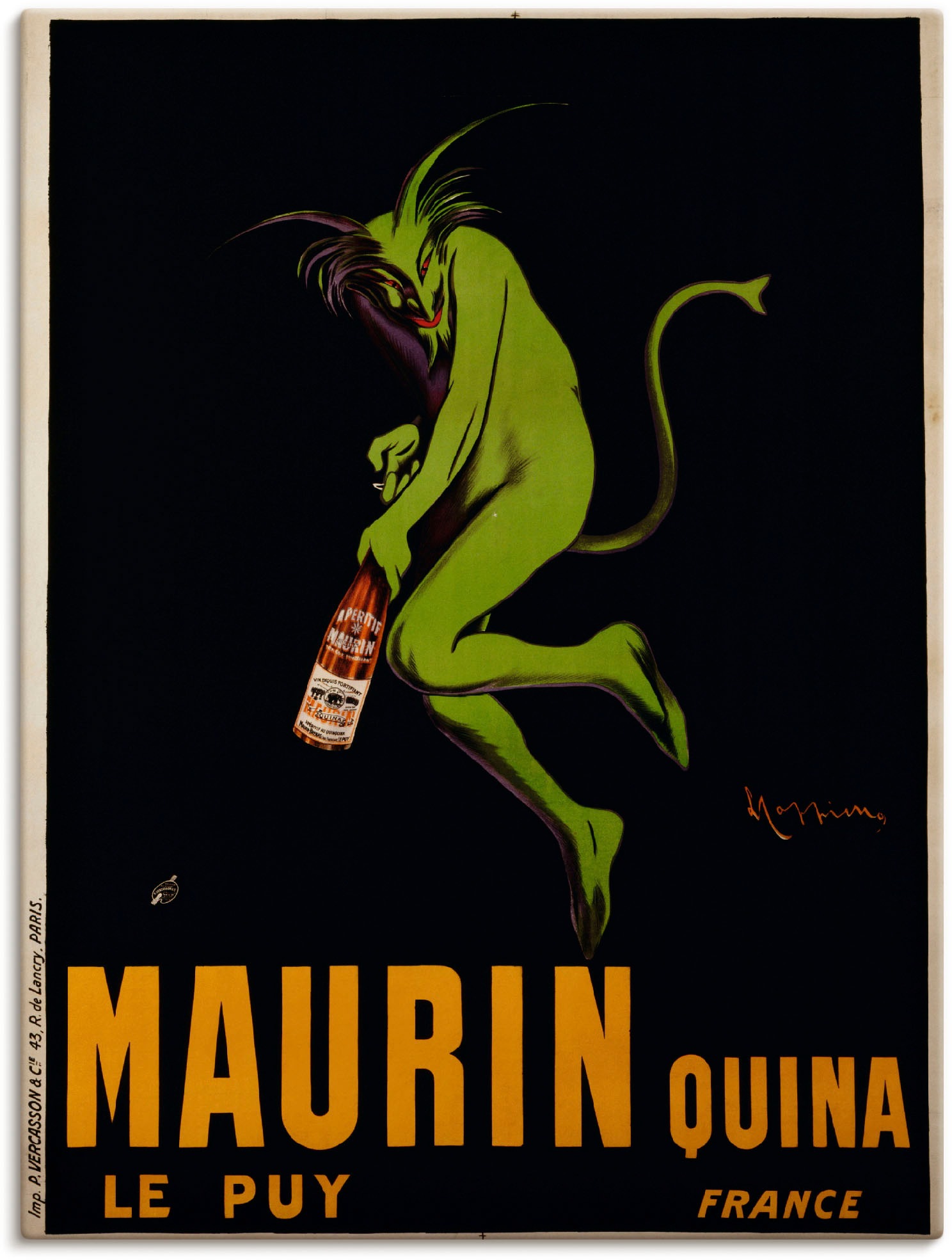 Artland Leinwandbild "Maurin Quina. Um 1922" Schilder 1 Stk. tlg. auf Holzrahmen gespannt