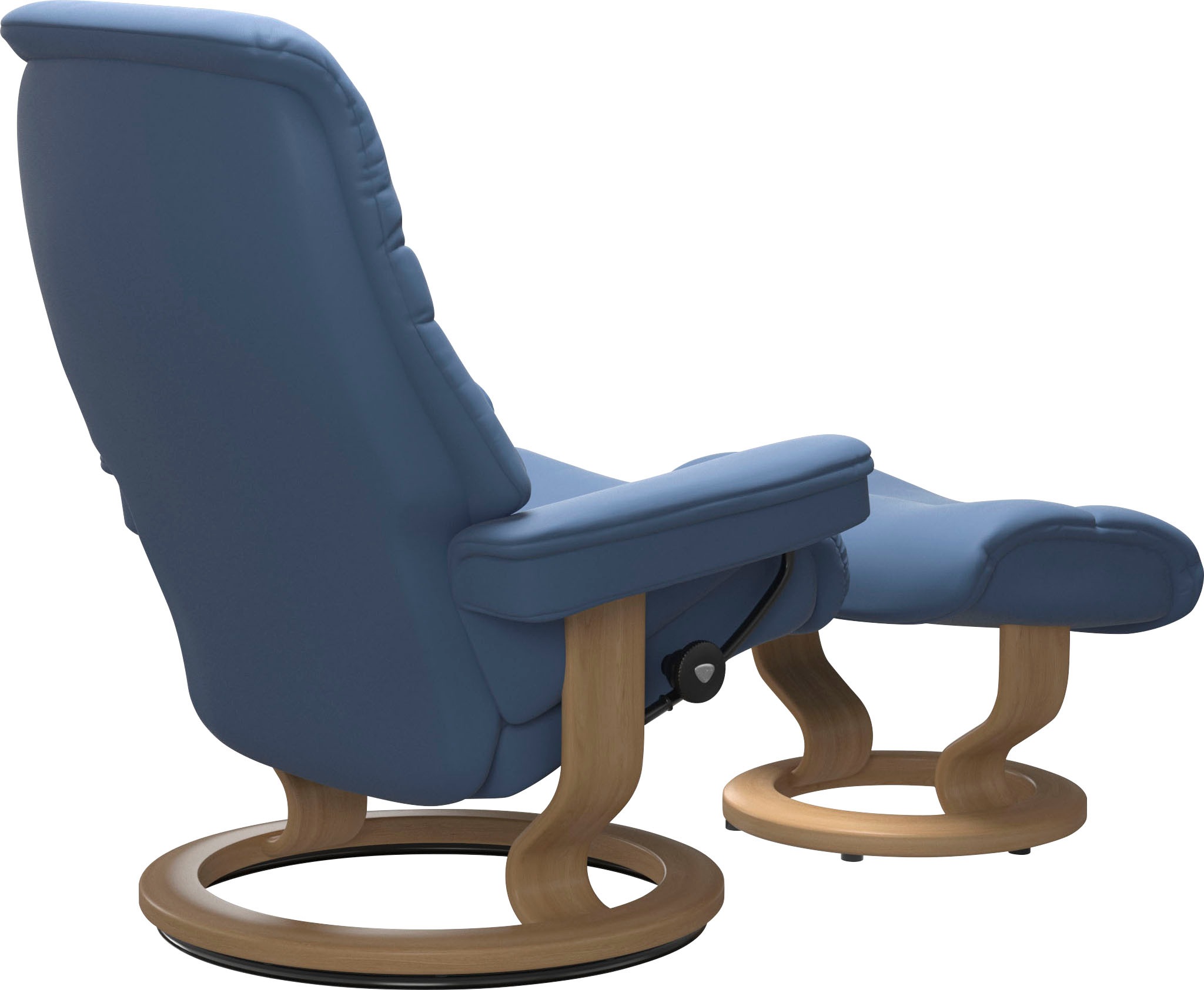 Thumbnail - Stressless Relaxsessel "Sunrise", (Set, Relaxsessel mit Hocker), mit Classic Base, Größe M, Gestell Eiche