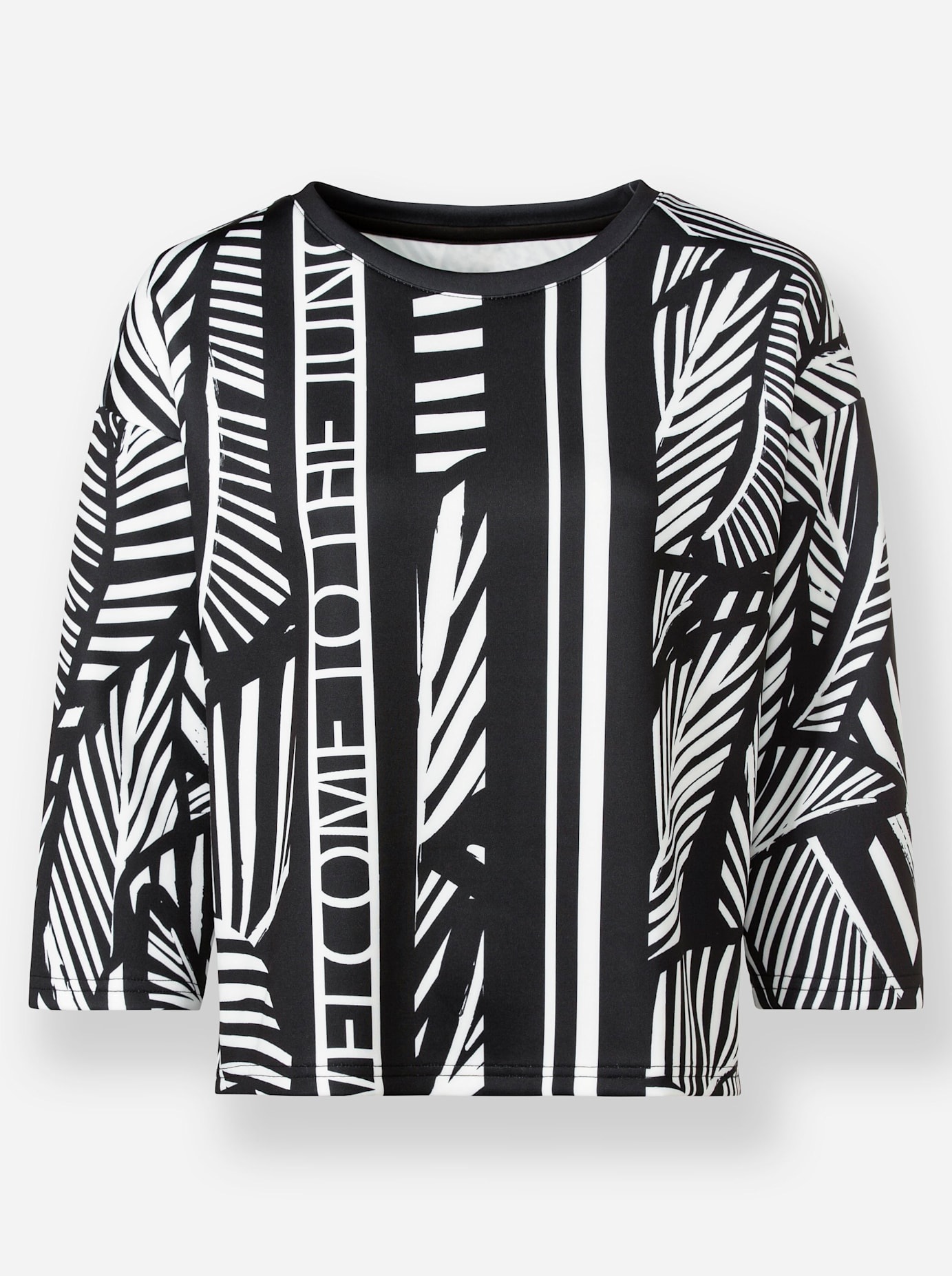 heine 3/4-Arm-Shirt »Druck-Shirt«, (1 tlg.)