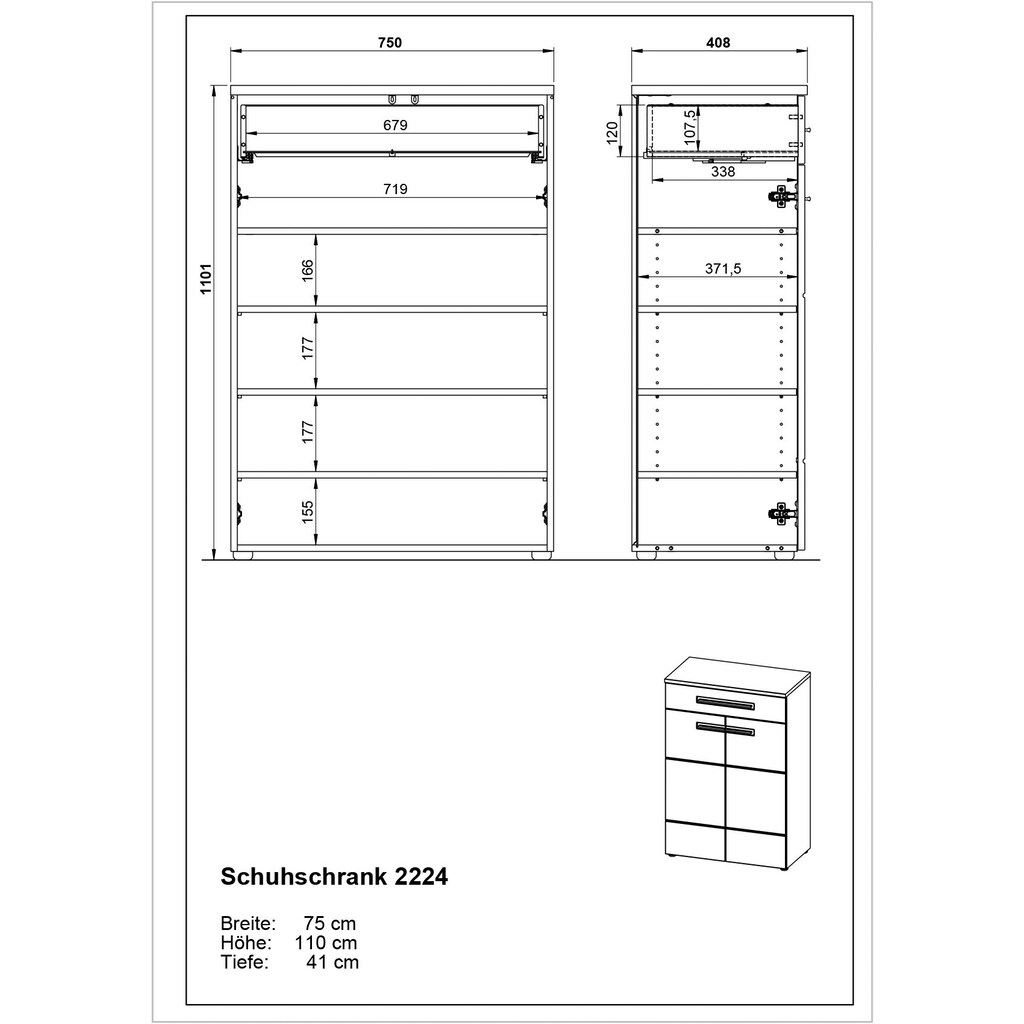 GERMANIA Schuhschrank »Aledo«