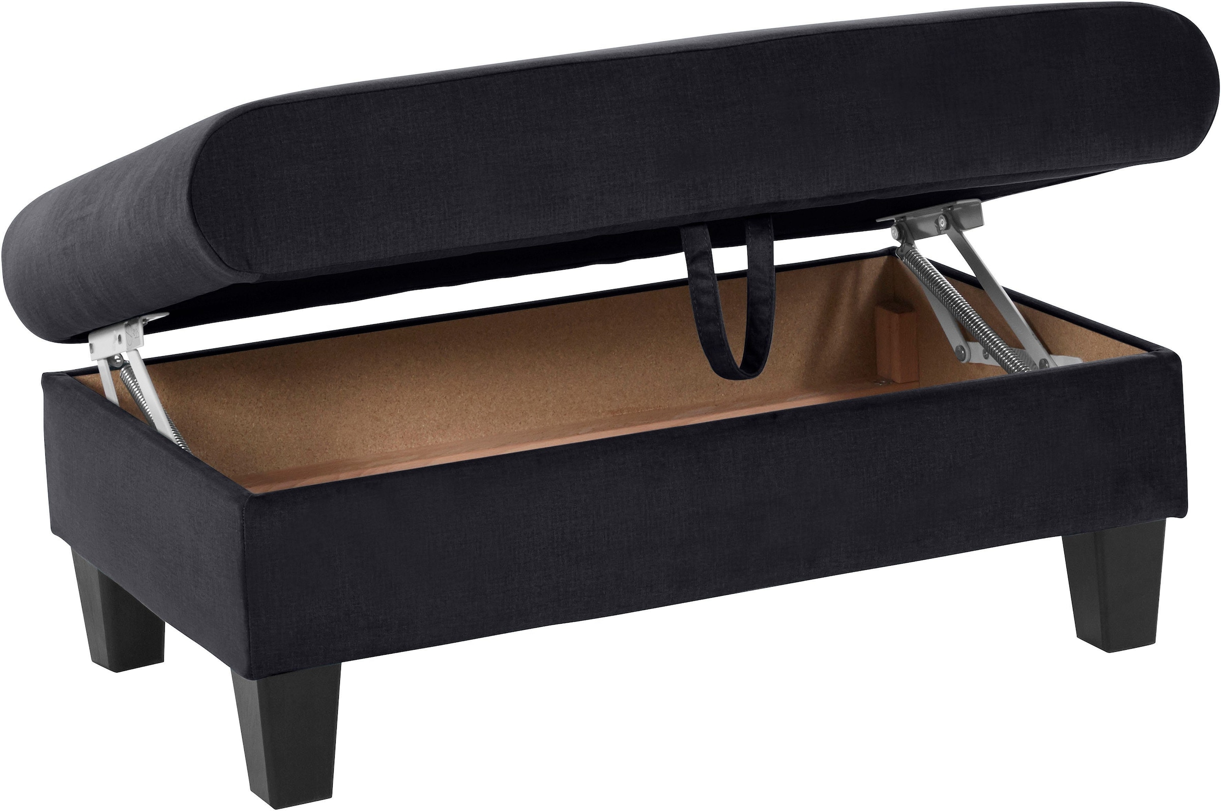 COTTA Polstergarnitur »Morven L-Form« Set,  Set bestehend aus: Ecksofa mit Kopfteilverstellung & Hocker