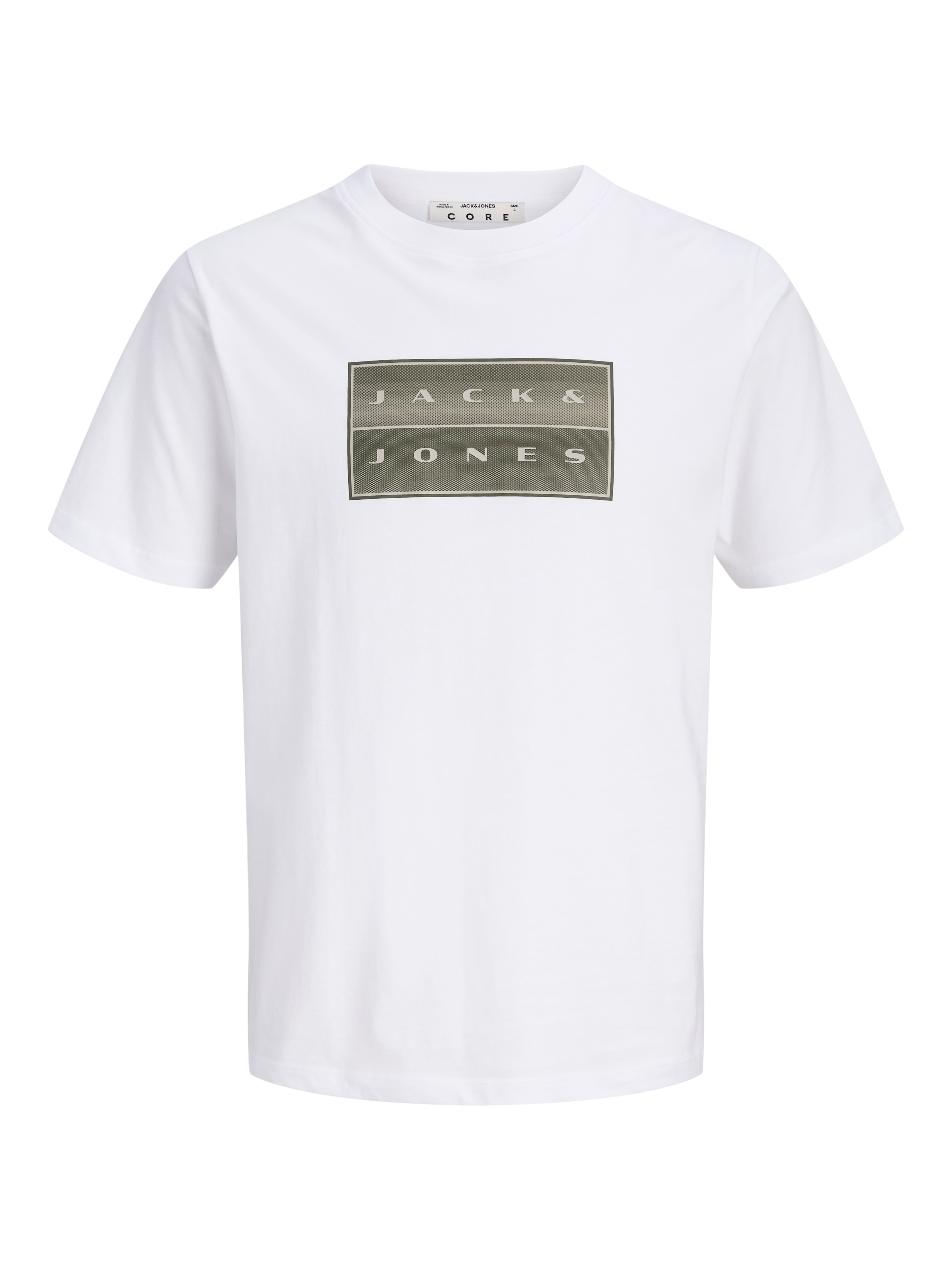 Jack & Jones Rundhalsshirt »JCOFUSION BOX PRINT TEE SS CN SN« Baumwolle, regular fit