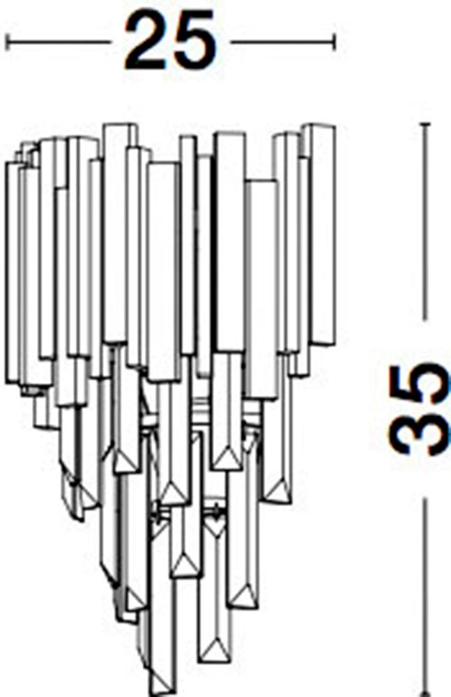 Nova Luce Wandleuchte »GRANE«, 2 flammig, Leuchtmittel E14 | ohne Leuchtmittel, Ohne Beleuchtung