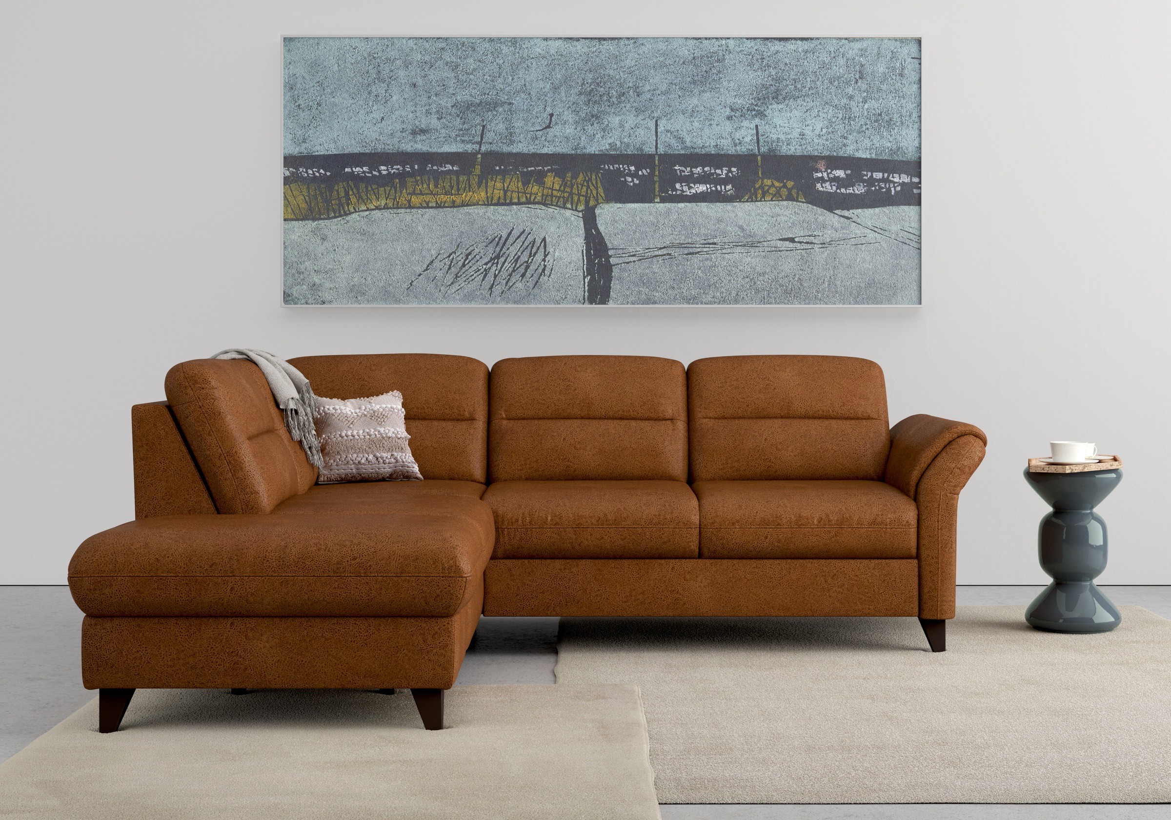 Sit & More Mellum L-Shape Sofa Brown 5