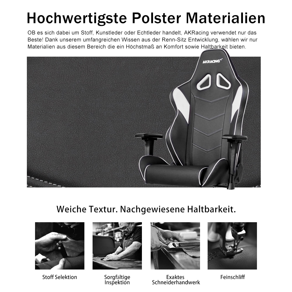 AKRacing Gaming-Stuhl »AKRACING Core LX Plus AK-LXPLUS-WT hochwertiges Kunstleder«