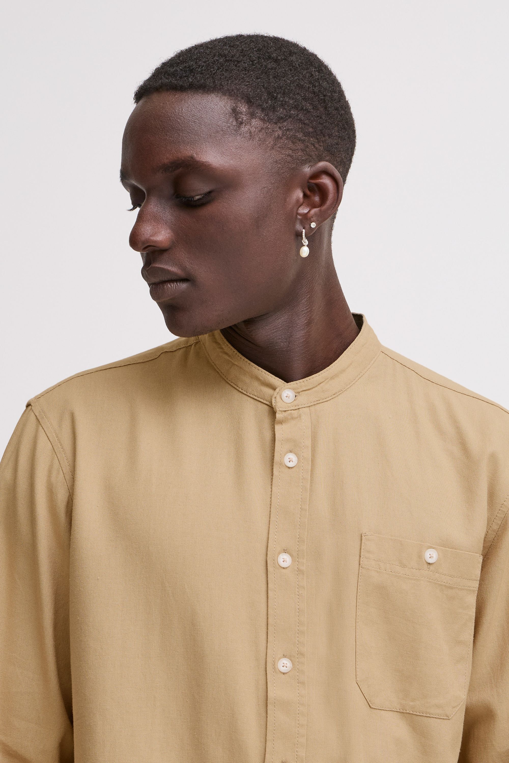 Blend Langarmhemd »Langarmhemd BHBobby Shirt mandarin«