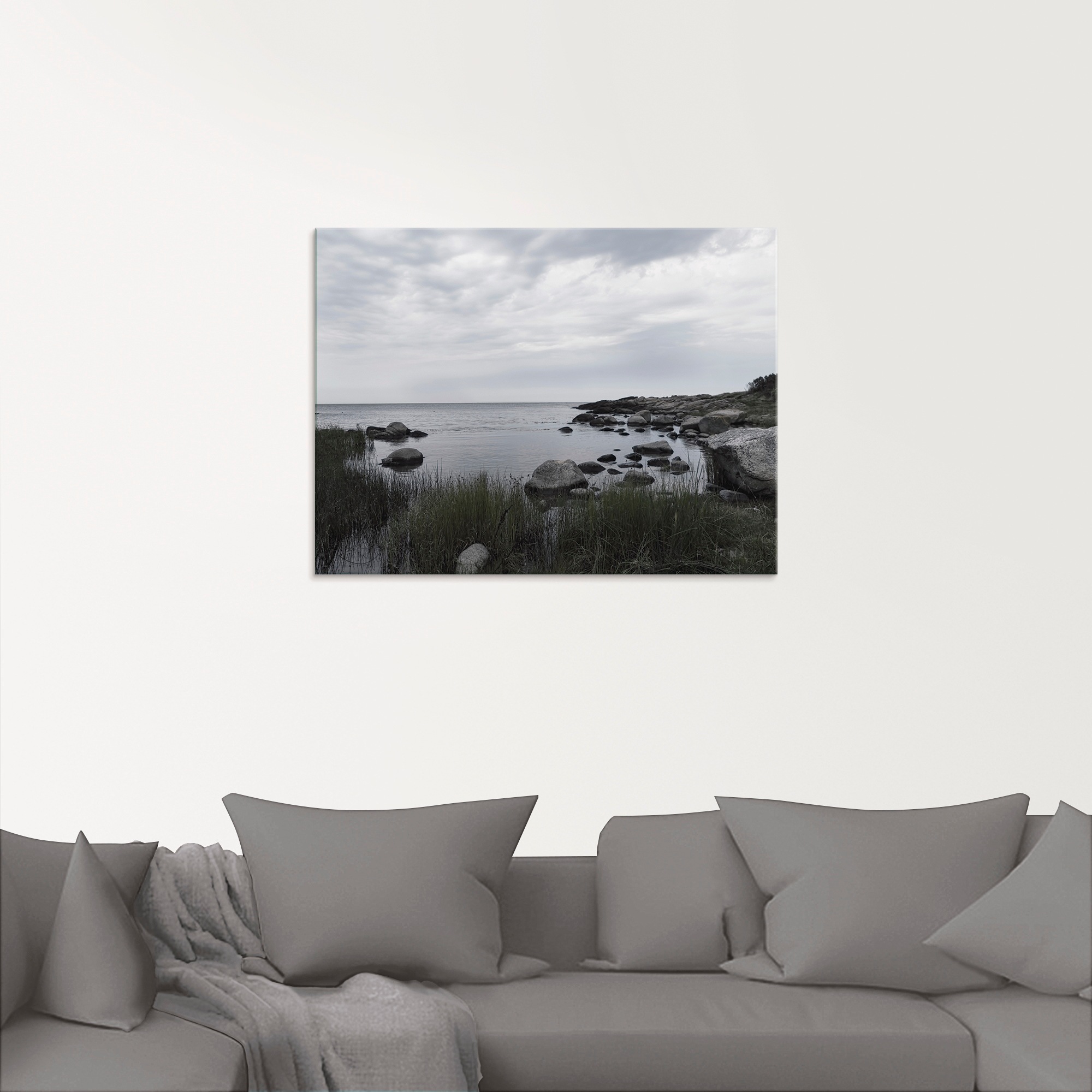 Thumbnail - Artland Glasbild "Einsame Bucht am Meer", Gewässer, (1 St.), in verschiedenen Größen