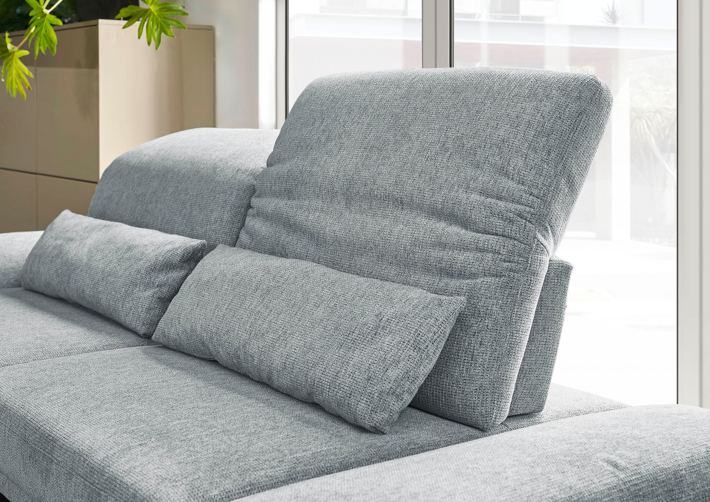 3C Candy 2-Sitzer »Mallow Designsofa mit Komfortfunktionen, modern und bequem,«, Verstellbare Armlehne und Kopfteil, manuelle Sitztiefenverstellung