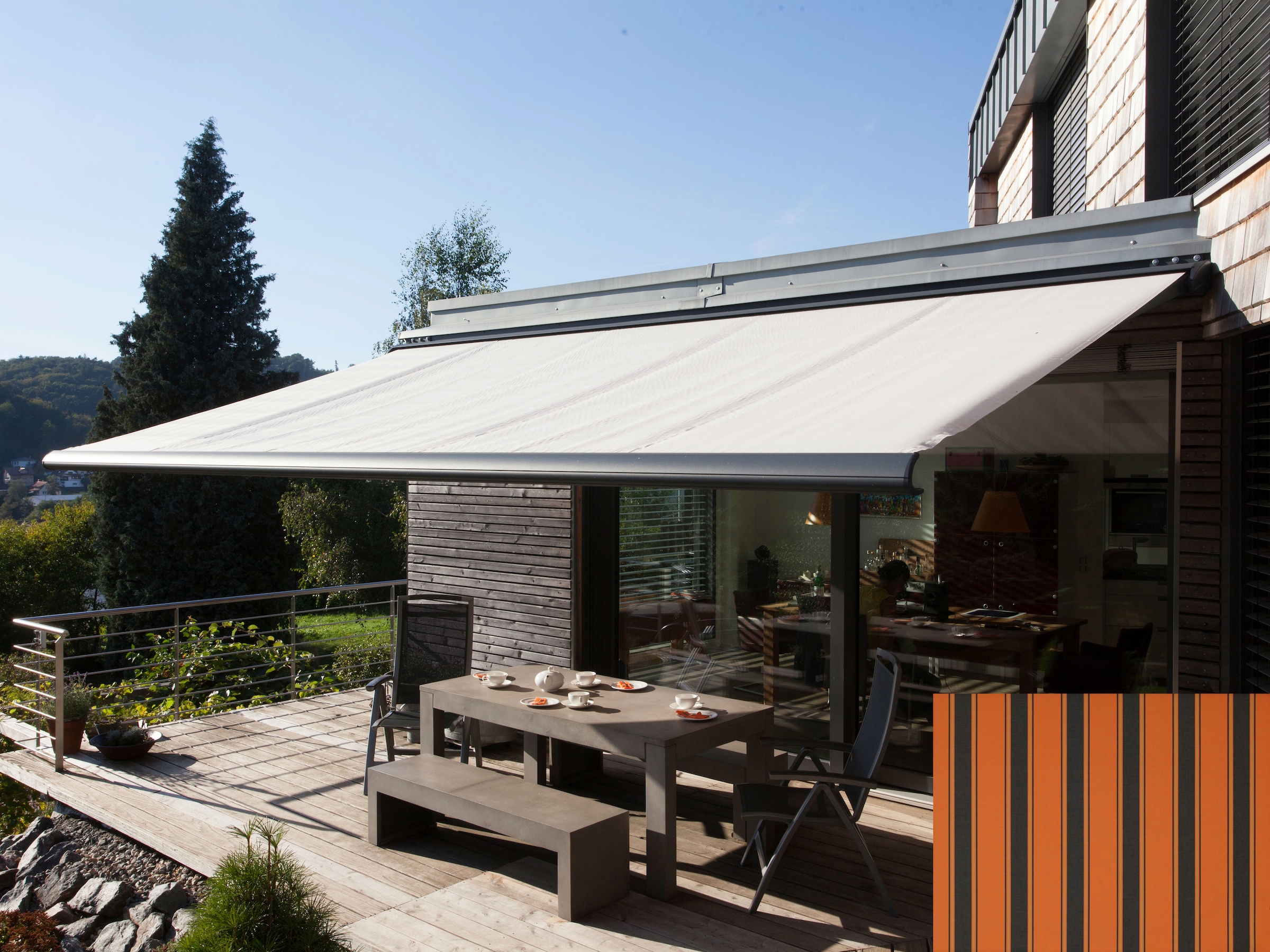 Wismar Kassettenmarkise "Classic S-Compact" Breite: 450 cm, Ausfall: 300 cm günstig online kaufen