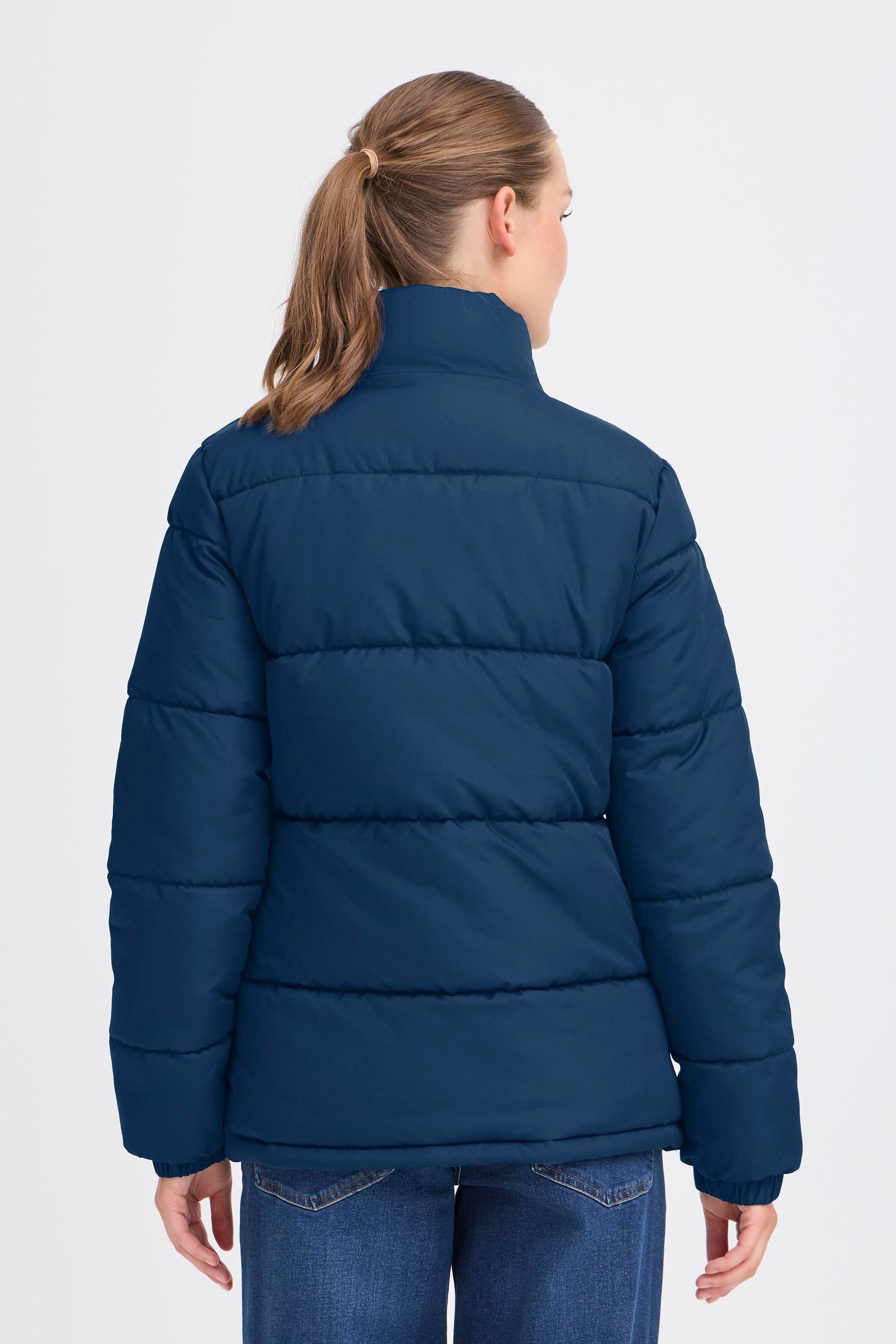 Oxmo Oxminna Quilted Jacket Blue Size L 3