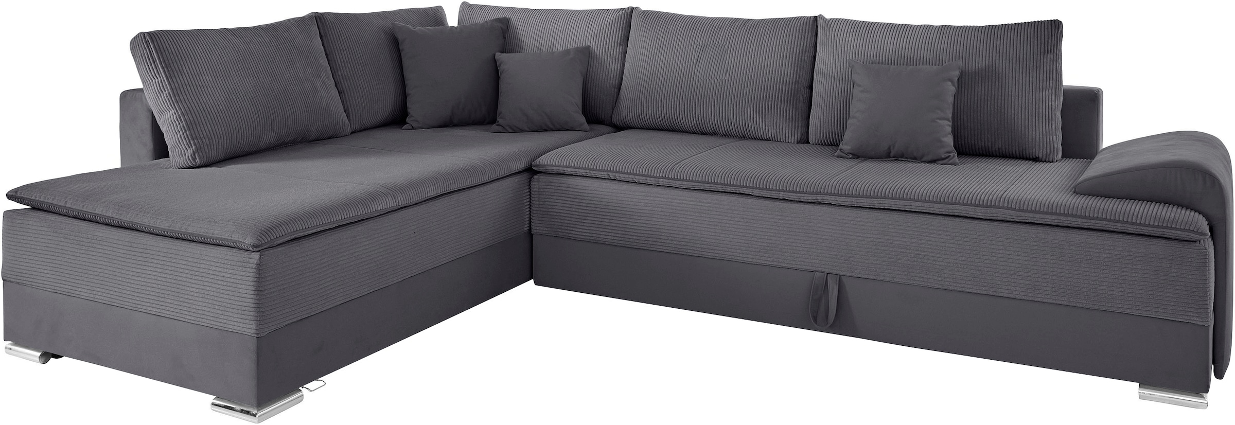 INOSIGN Ecksofa »Night & Day L-Form mit Dauer-Schlaffunktion mit Armlehne«, mit Boxspring-Bettfunktion 180x200 cm und Bettkasten, Dauerschläfer!