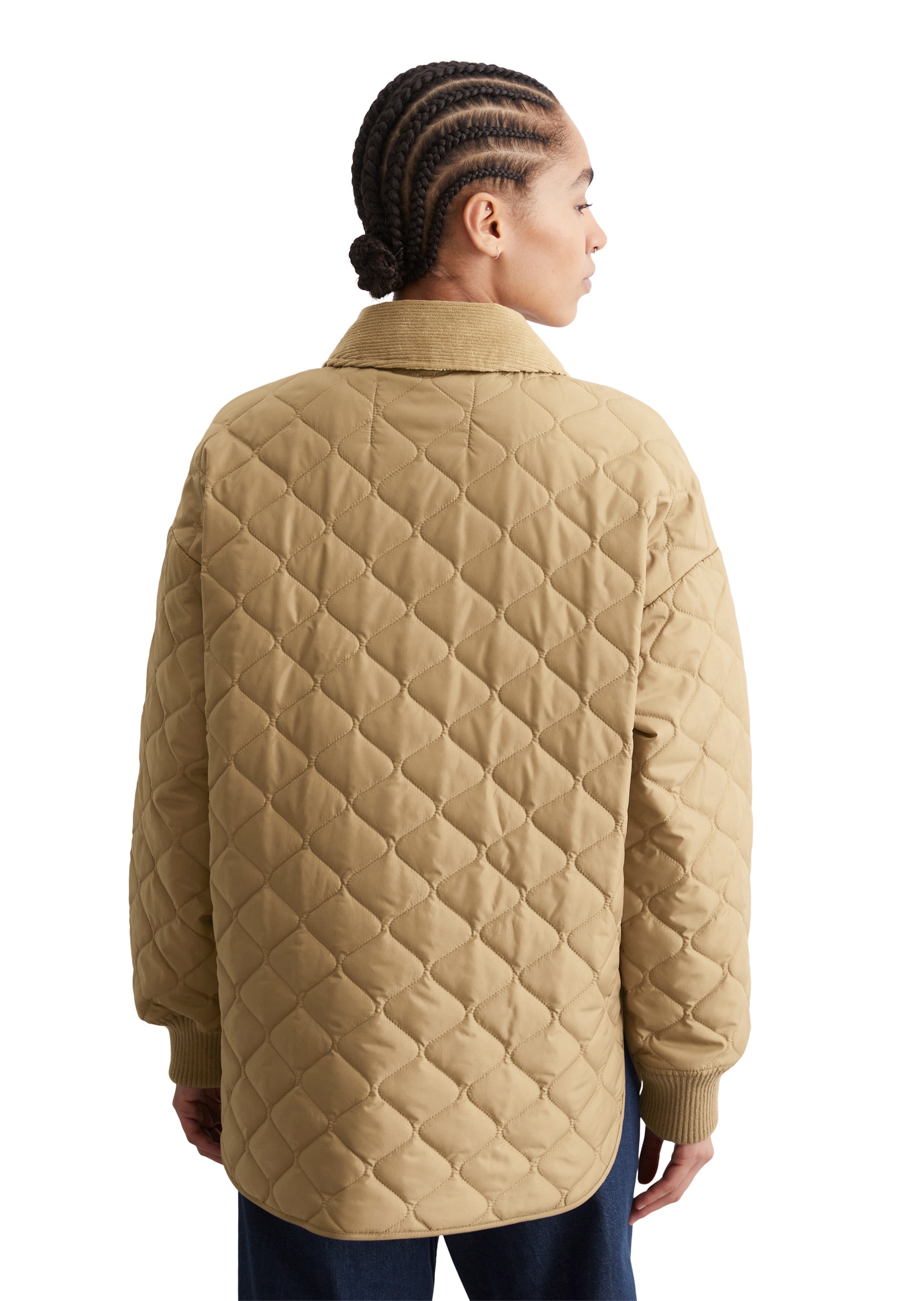 Marc O'Polo DENIM Outdoorjacke »aus wasserabweisendem Ripstop«, ohne Kapuze