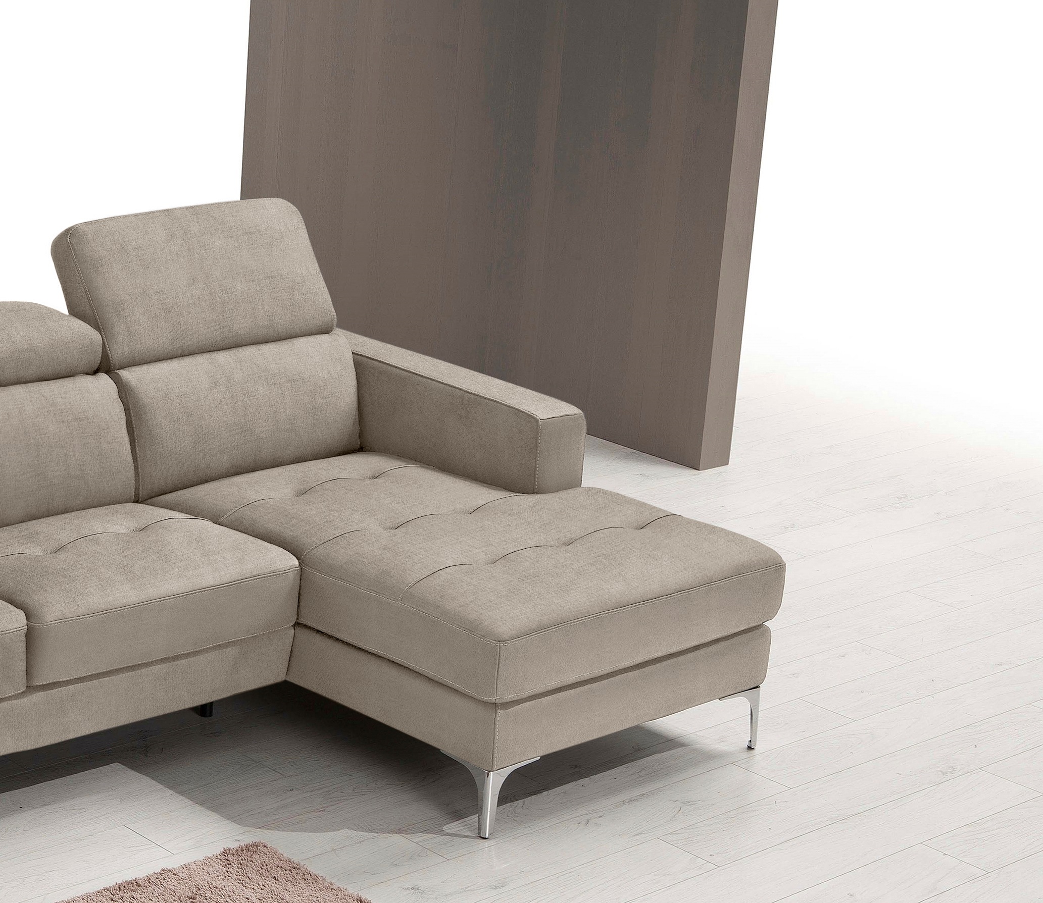 Thumbnail - Egoitaliano Ecksofa "Matt, erstklassiger Sitzkomfort, aufwendige Detailverarbeitung, L-Form" mit verstellbaren Kopfteile...