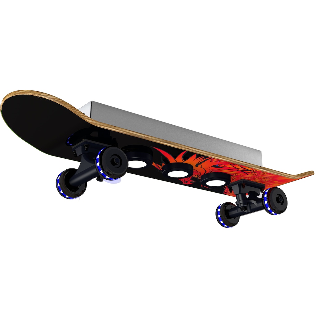 EVOTEC LED Deckenleuchte »Dragon«, 7 flammig-flammig, Easy Cruiser, Skateboard-Design, Rollen - Wheels