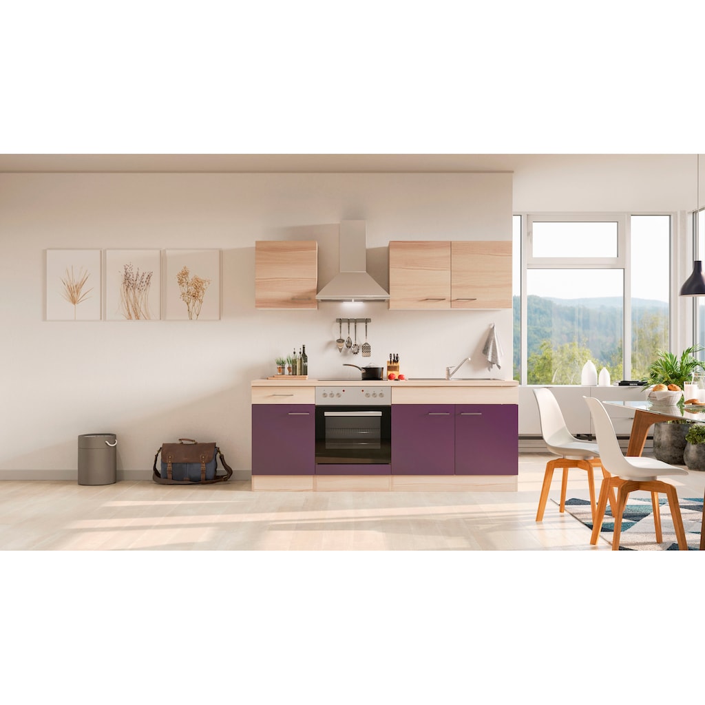 Flex-Well Küche »Portland«, wahlw. mit E-Geräten, Breite 210 cm