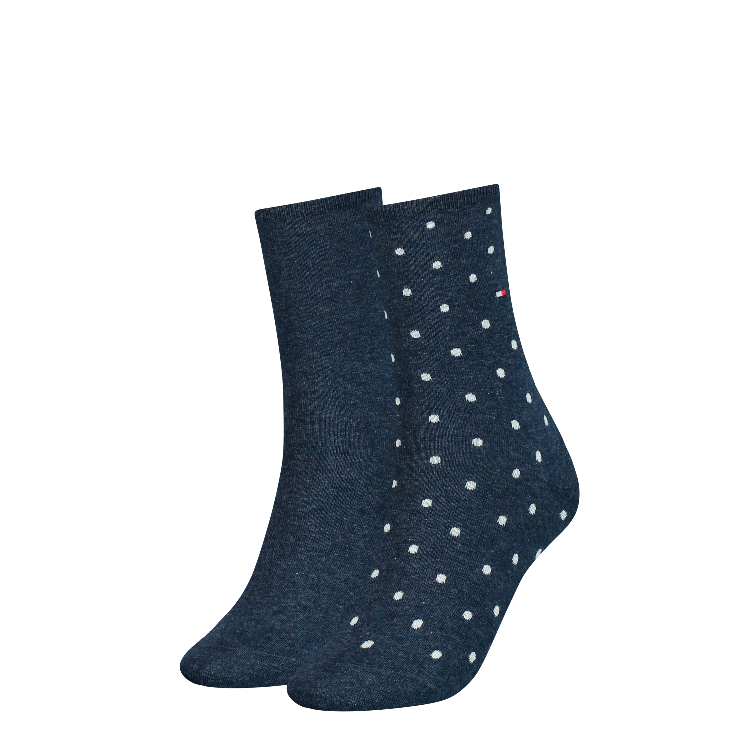 Tommy Hilfiger Socken "TH WOMEN SOCK DOT" 2 Stk. tlg. mit feinem Rippenbünd günstig online kaufen