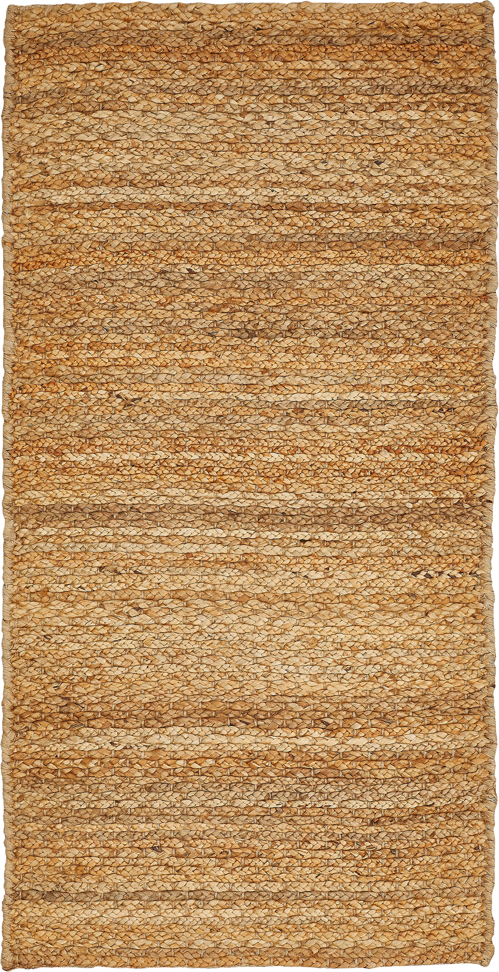Teppich OTTO HOME "Oda", beige (natur), B:130cm H:13mm L:65cm, Baumwolle, Jute, Teppiche, Teppich, Flachgewebe, aus Naturfaser, Jute
