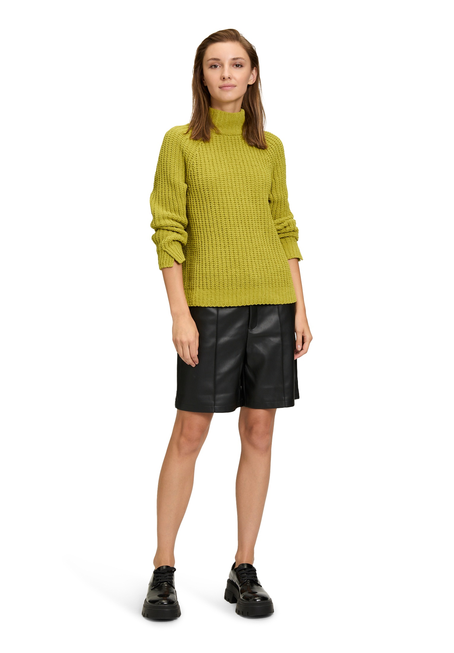 Cartoon Strickpullover »Cartoon Damen Strickpullover mit Stehkragen«, (1 tlg.), Rippbündchen