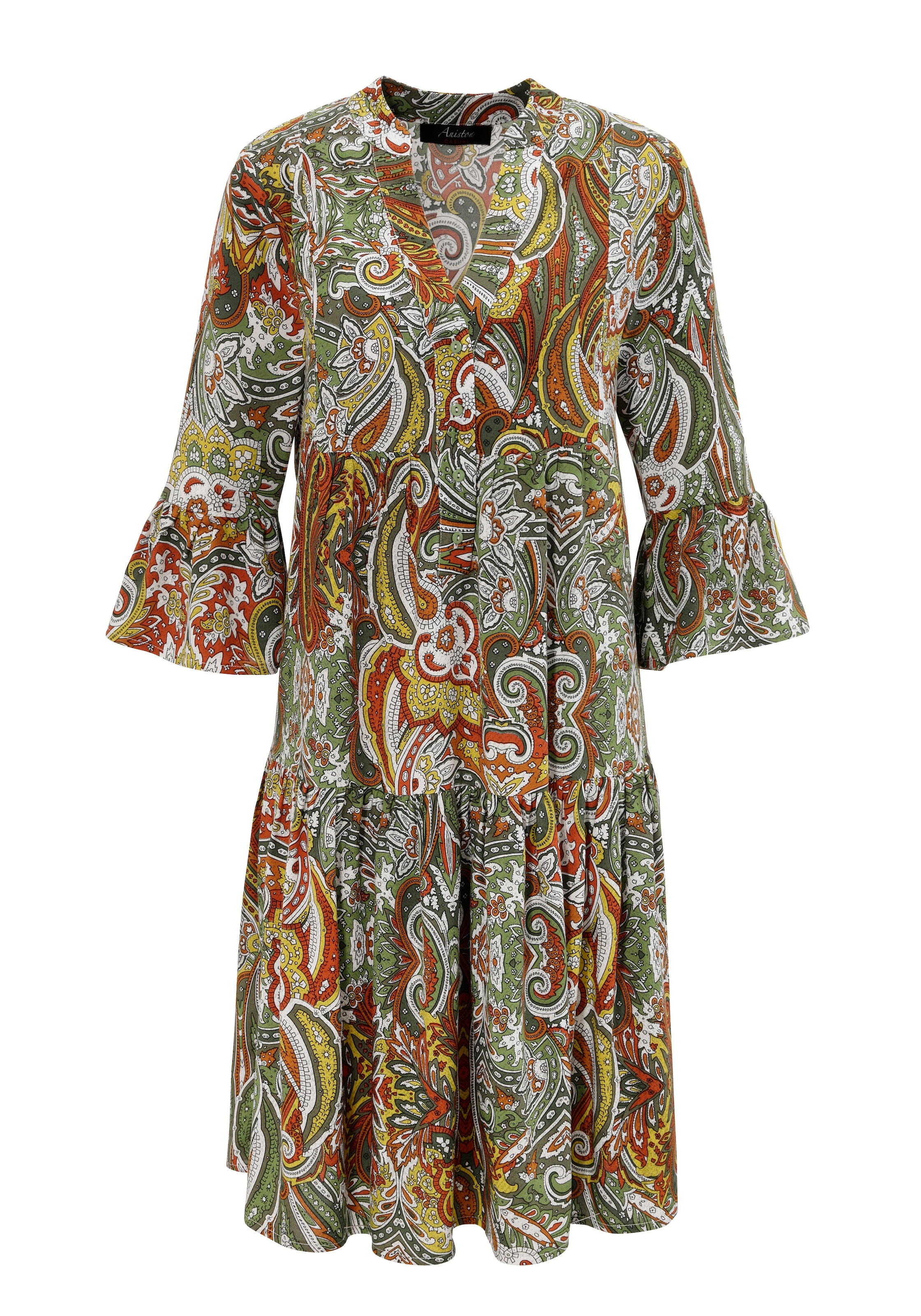 Aniston CASUAL Tunikakleid, mit farbharmonischem, großflächigen Paisley-Muster - NEUE KOLLEKTION