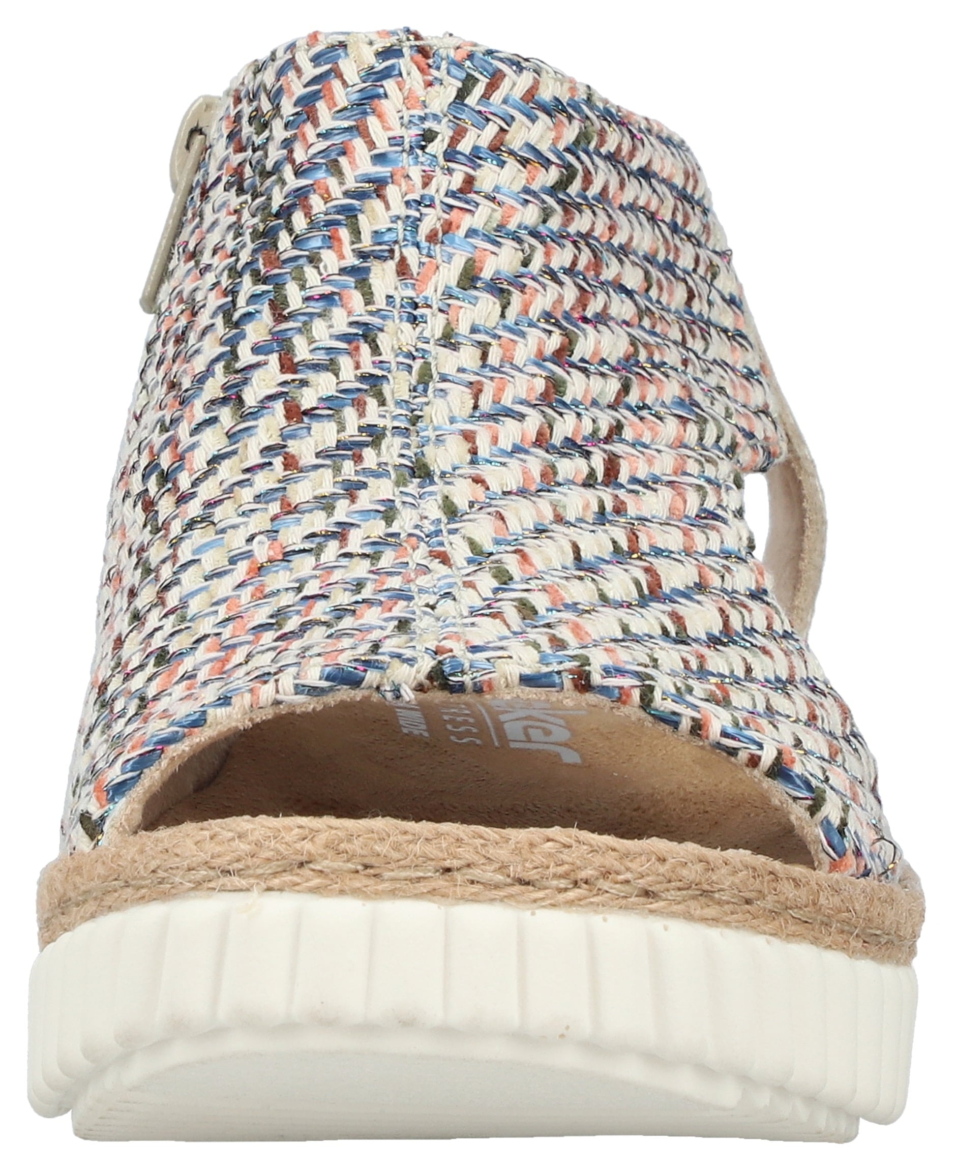 Rieker Schaftsandale  Sommerschuh, Urlaubsschuh, Plateausandale mit Reißverschluss