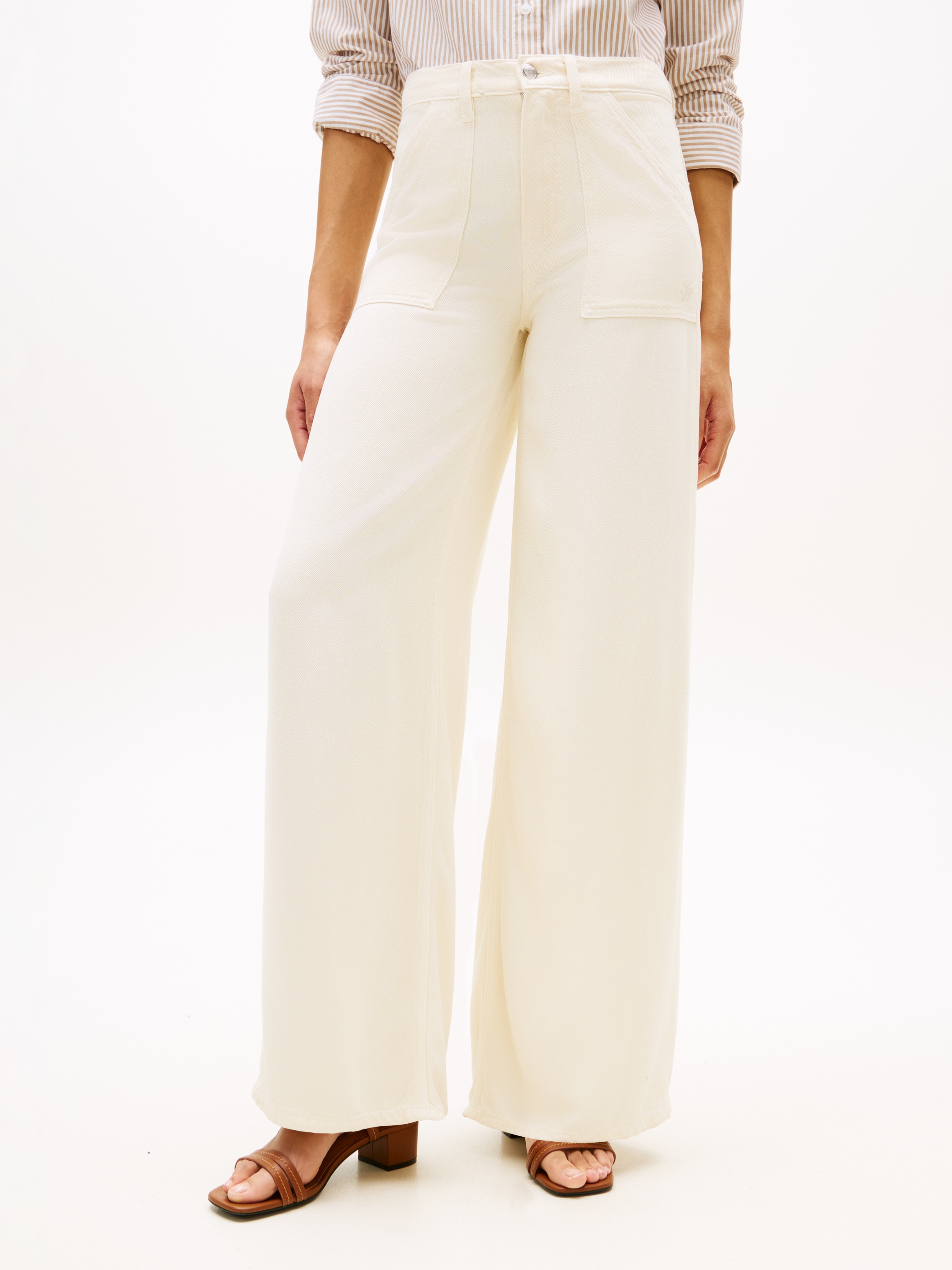 Tommy Hilfiger 5-Pocket-Jeans "DNM SOFT ECRU 70S WIDE LEG HW" günstig online kaufen