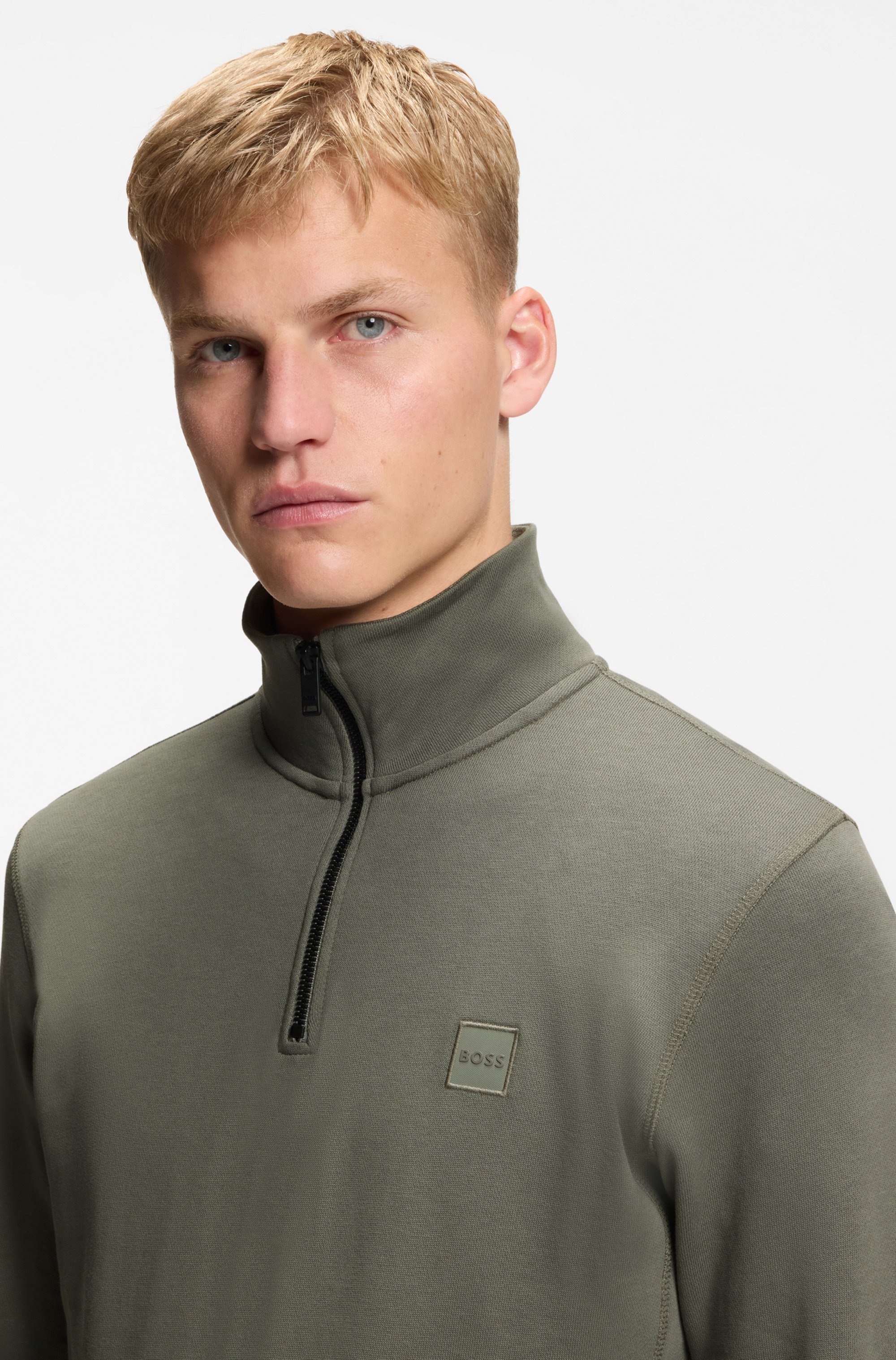 BOSS ORANGE Sweatshirt "Zetrust", 1 tlg. Troyerkragen mit Reißverschluss, R günstig online kaufen