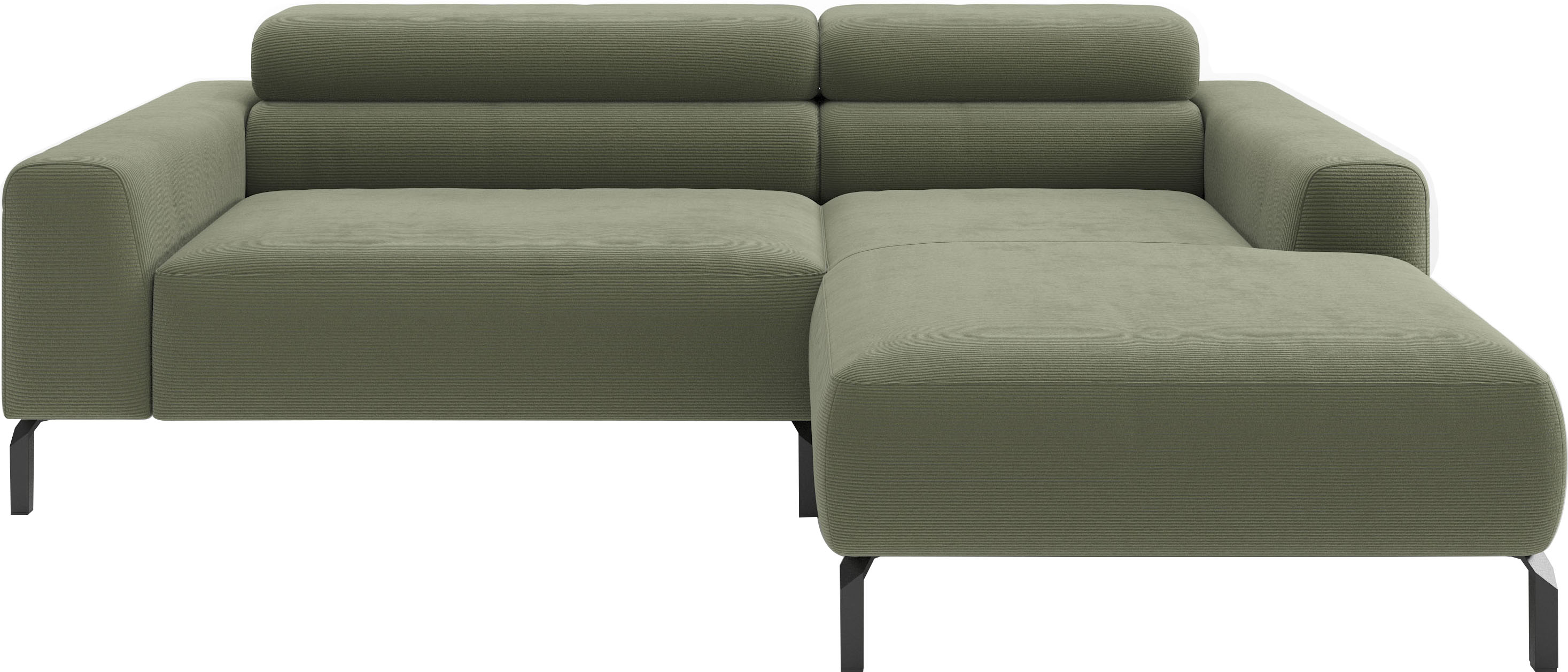 Home affaire Ecksofa "Ecksofa, L-Form, incl. Kopfteilverstellung, Breite 223 cm" wahlweise elektrische Sitztiefenverstellung