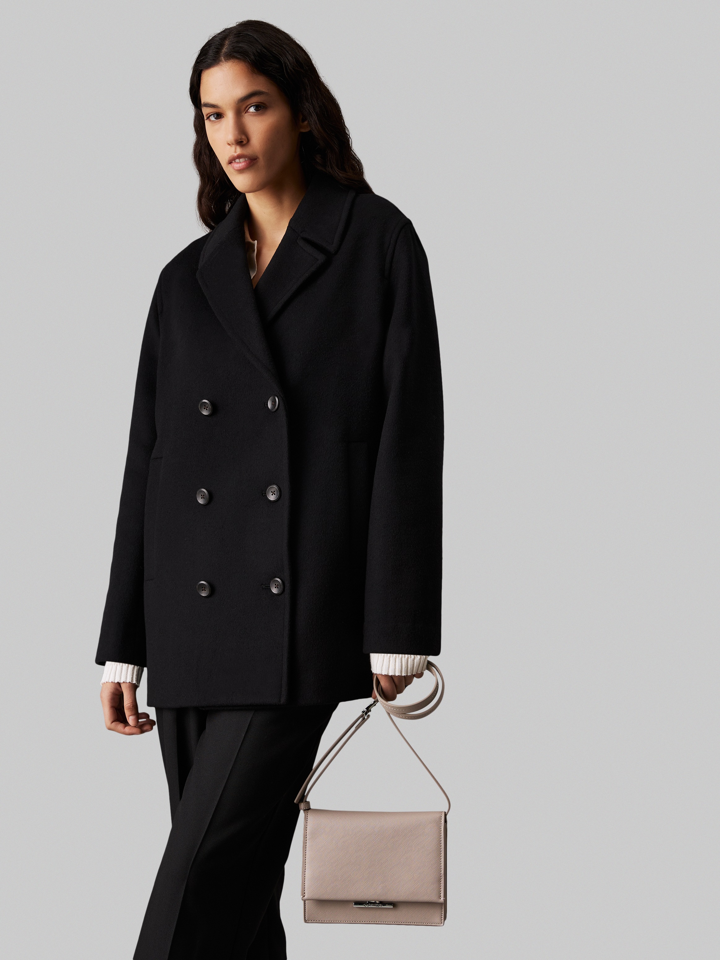 Calvin Klein Umhängetasche »CK LINEAR CROSSBODY_SAFFIANO«
