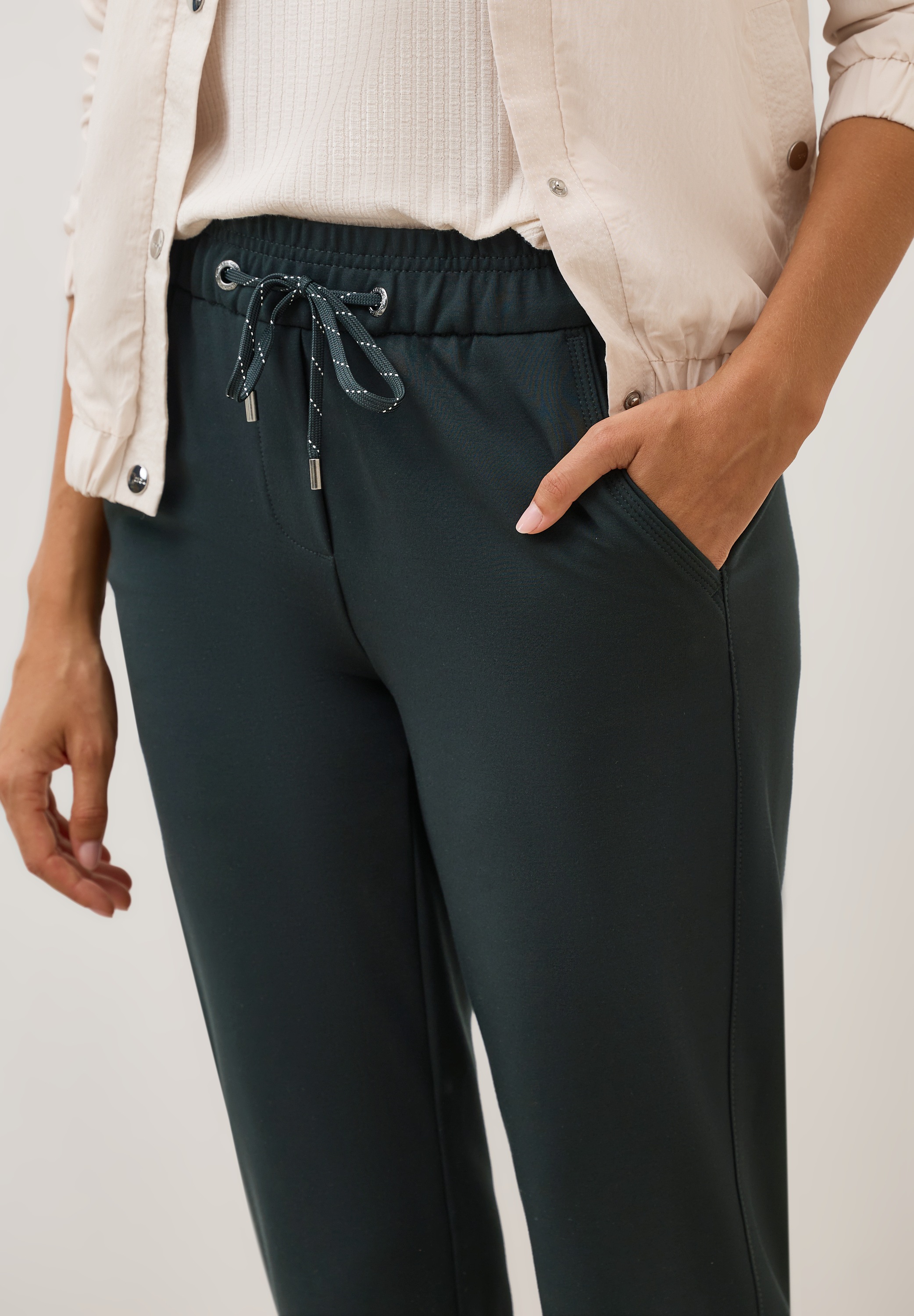 Thumbnail - Cecil Stoffhose "Style Tracey" mit elastischem Bund und Tunnelzug