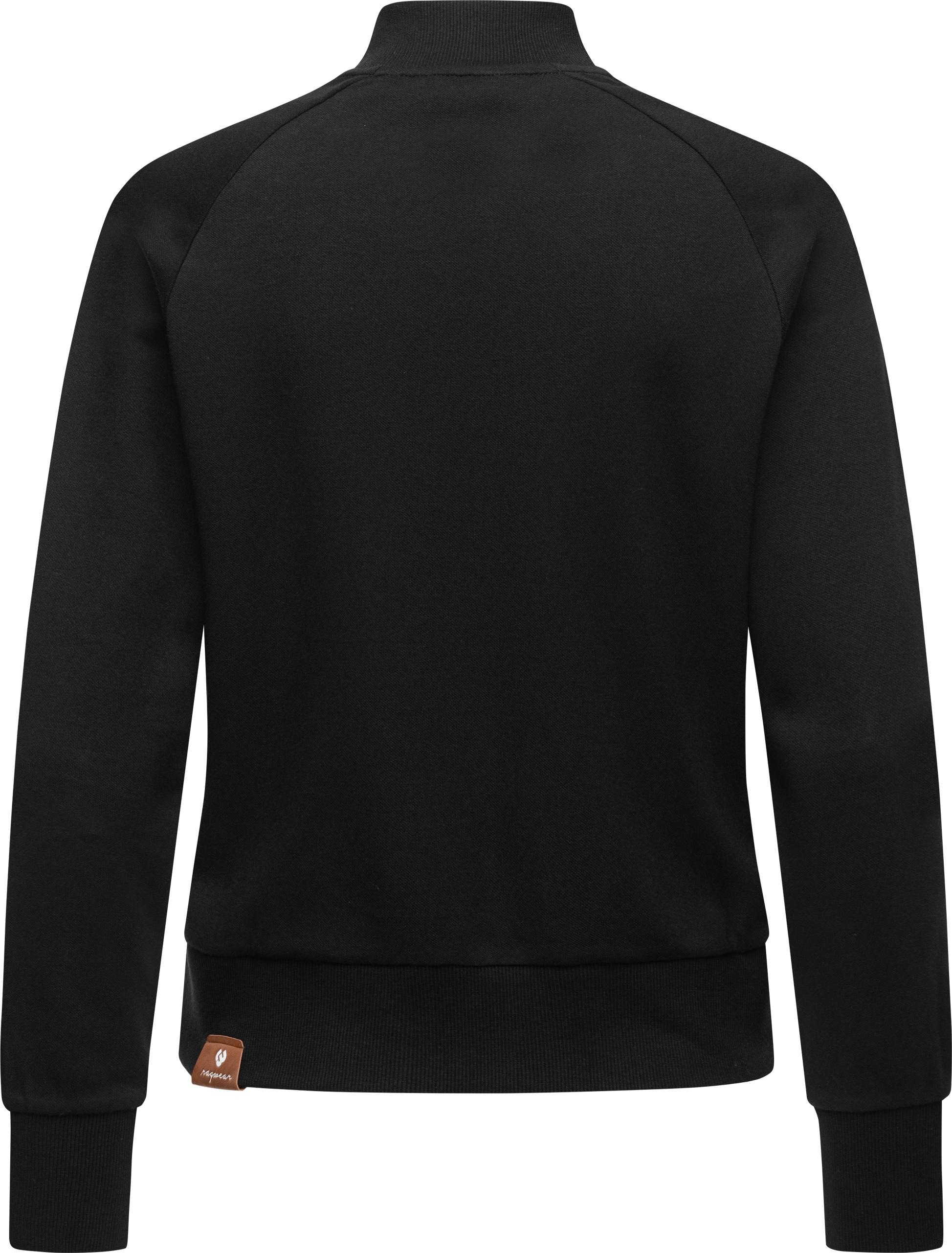 Ragwear Sweatshirt »Majjorka Solid«, Damen Langarmshirt mit Rippbündchen und Zierknöpfen