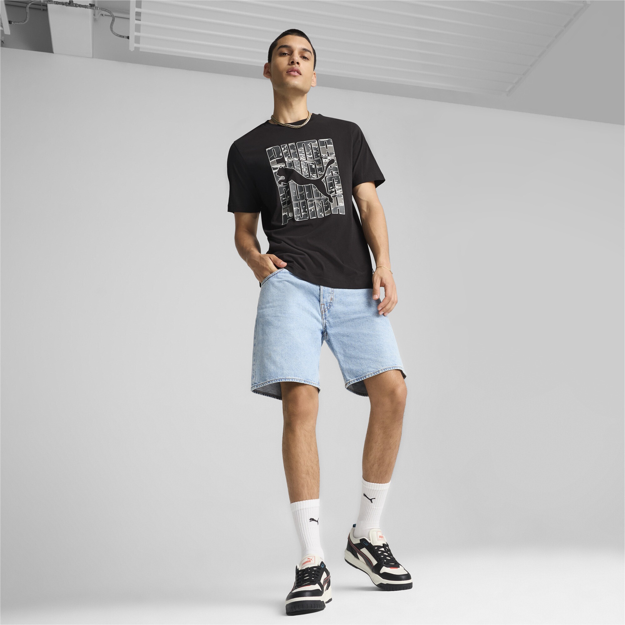 PUMA T-Shirt »GRAPHICS Camo T-Shirt Herren«