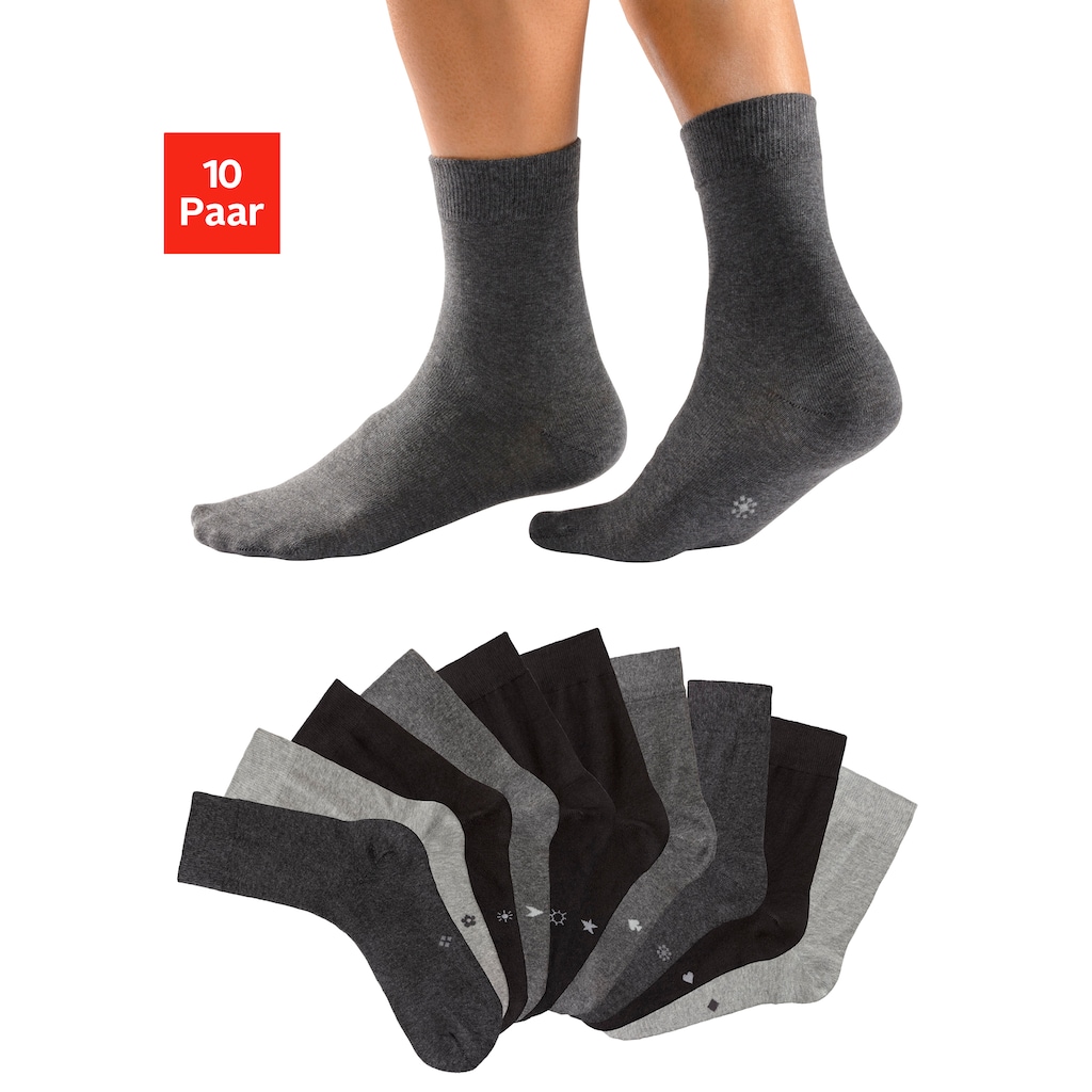 H.I.S Basicsocken, (Set, 10 Paar)