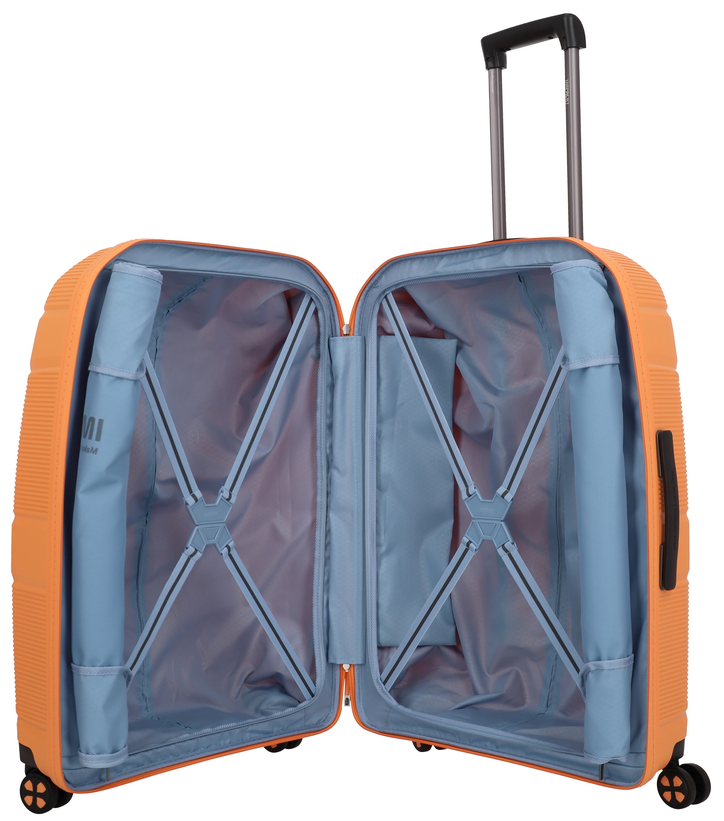 IMPACKT Hartschalen-Trolley »IP1, verschiedene Größen und Farben«, 4 Rollen, Hartschalen-Koffer vegan Koffer Reisegepäck USB-Port TSA Zahlenschloss
