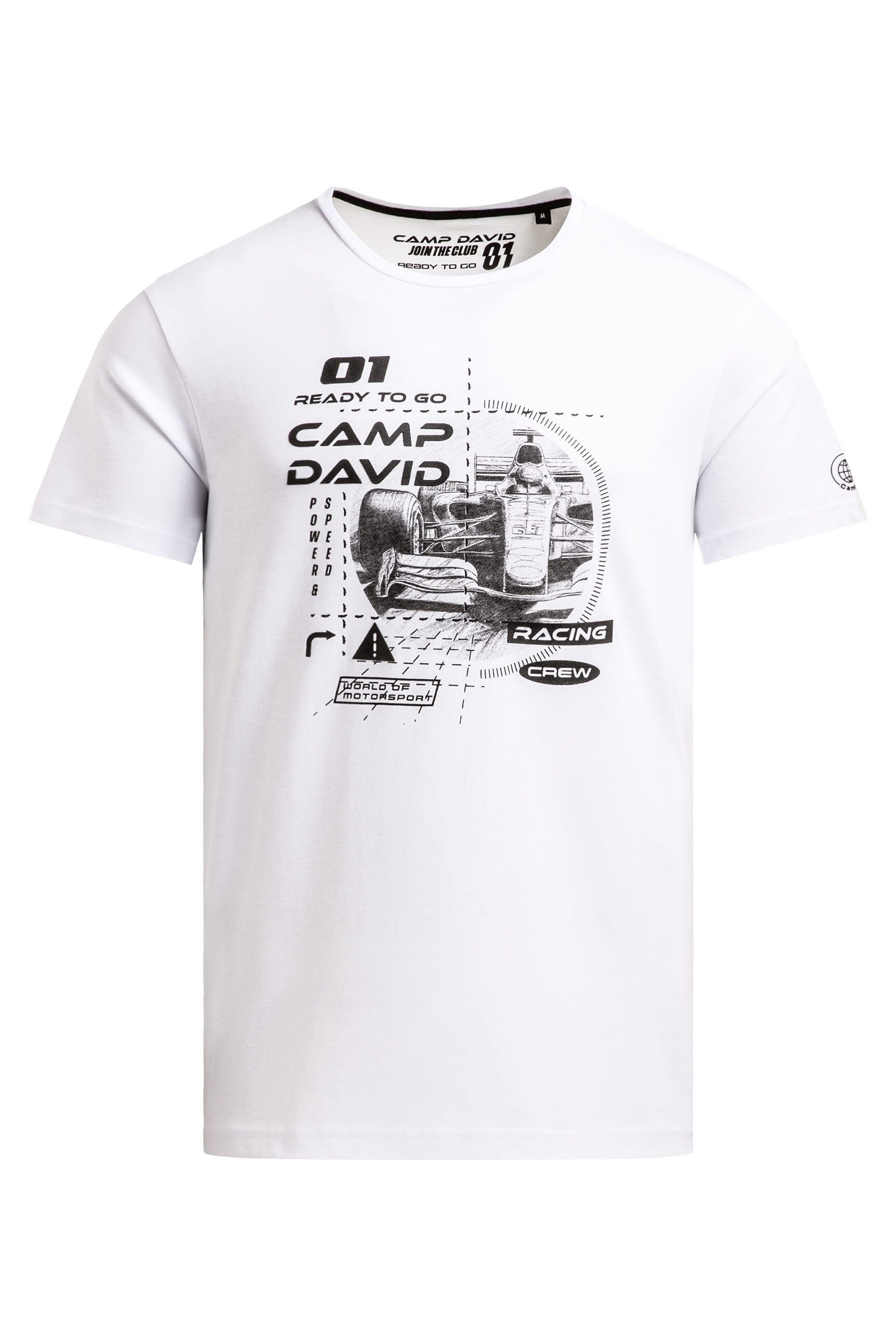 CAMP DAVID Rundhalsshirt aus Baumwolle