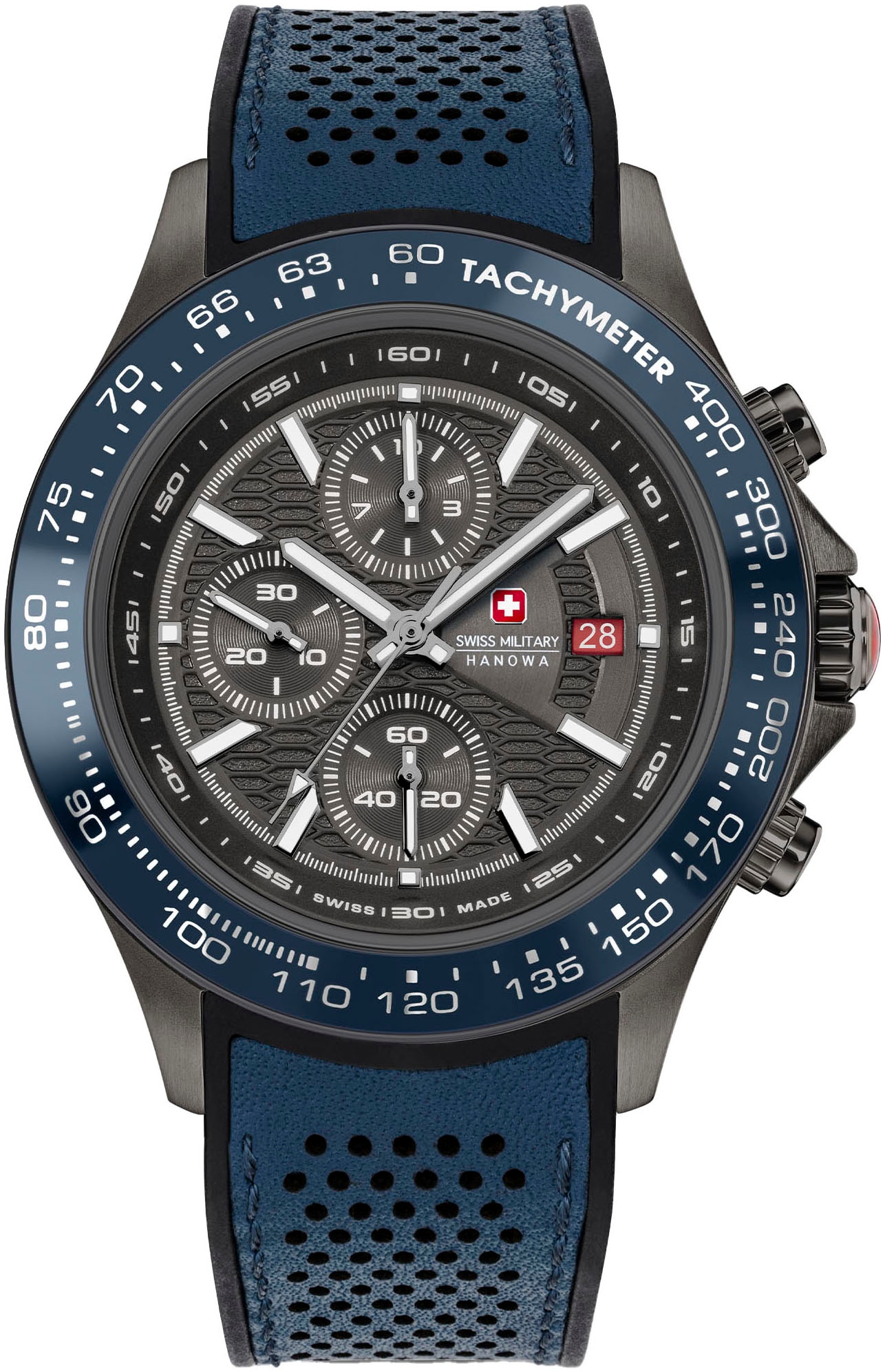 Swiss Military Hanowa Chronograph »WATCHMAN«, Swiss Made, Quarzuhr, Schweizer Uhr, Armbanduhr, Herren, Stoppfunktion