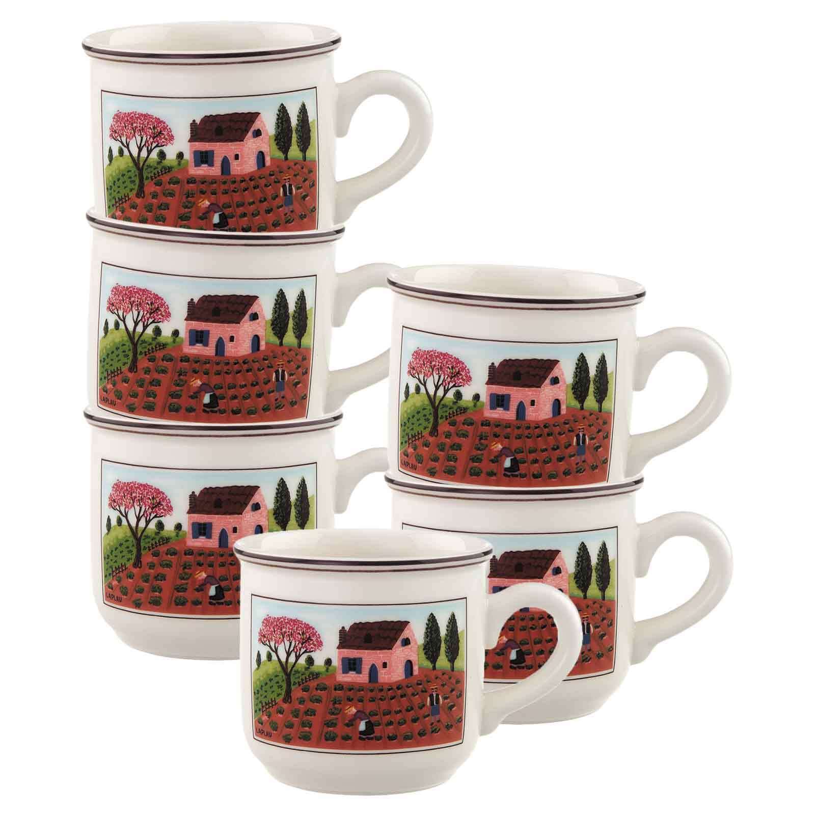 Villeroy & Boch Tasse "Kaffeetassen Design Naif 200 ml 6er Set bunt" günstig online kaufen