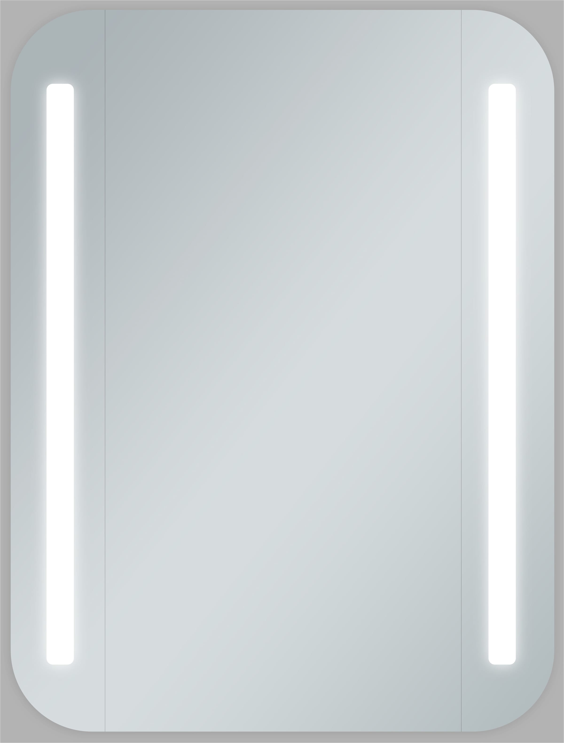 Talos Badezimmerspiegelschrank »Talos Black Linea«, austauschbare LED-Beleuchtung, 60x70cm