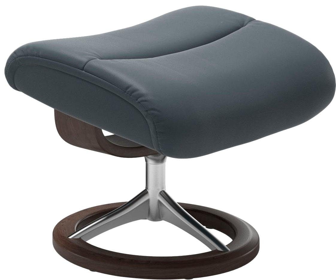 Stressless® Relaxsessel »View«, (Set, Relaxsessel mit Hocker), mit Signature Base, Größe M,Gestell Wenge