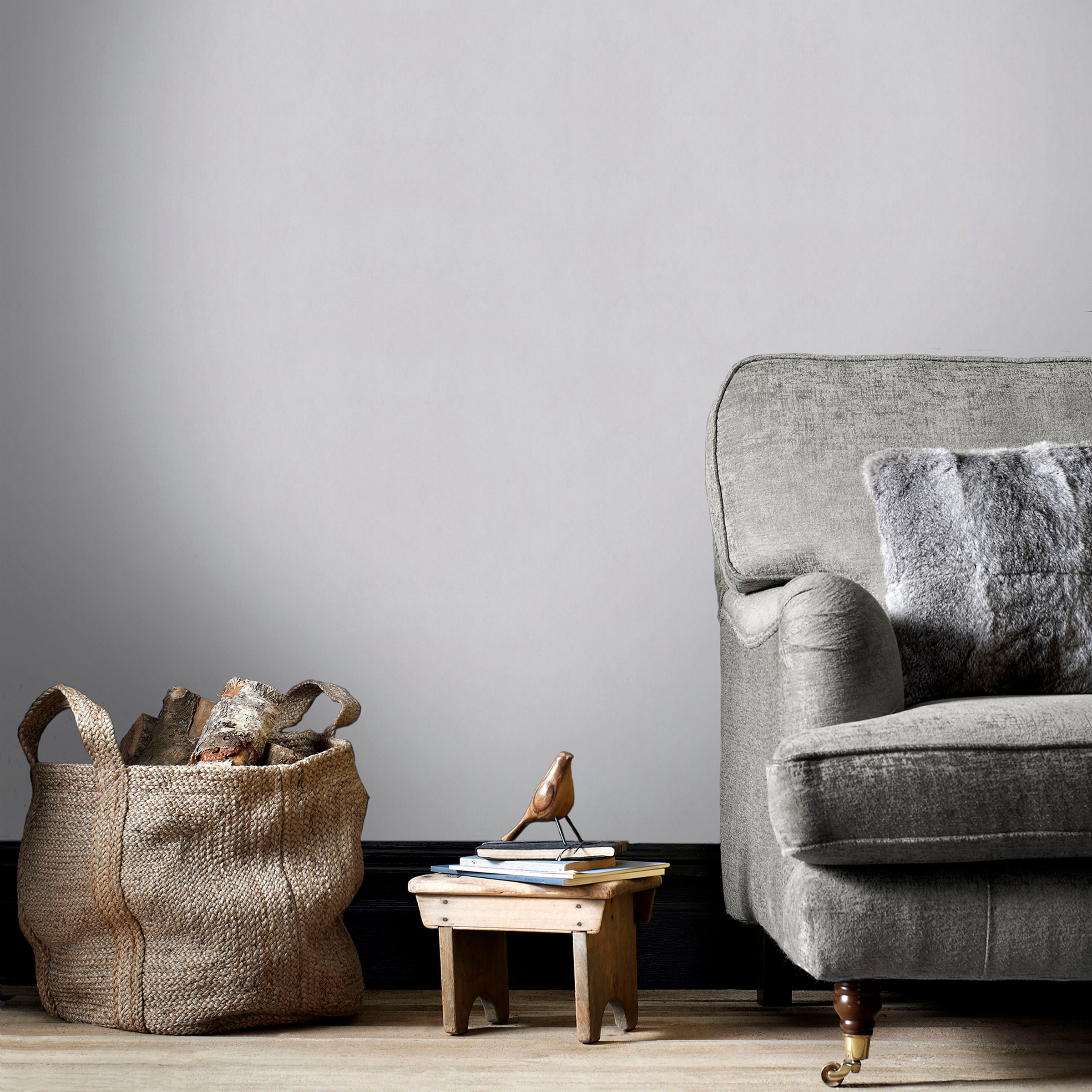 Superfresco Easy Vliestapete »Luxus Uni Metallic«, uni, Grau - 10m x 52cm