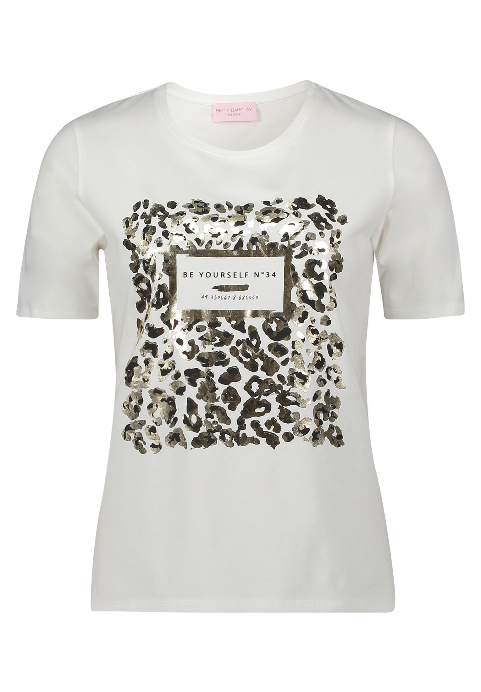 Betty Barclay Kurzarmshirt »Betty Barclay Damen Basic Shirt mit Aufdruck«, (1 tlg.)