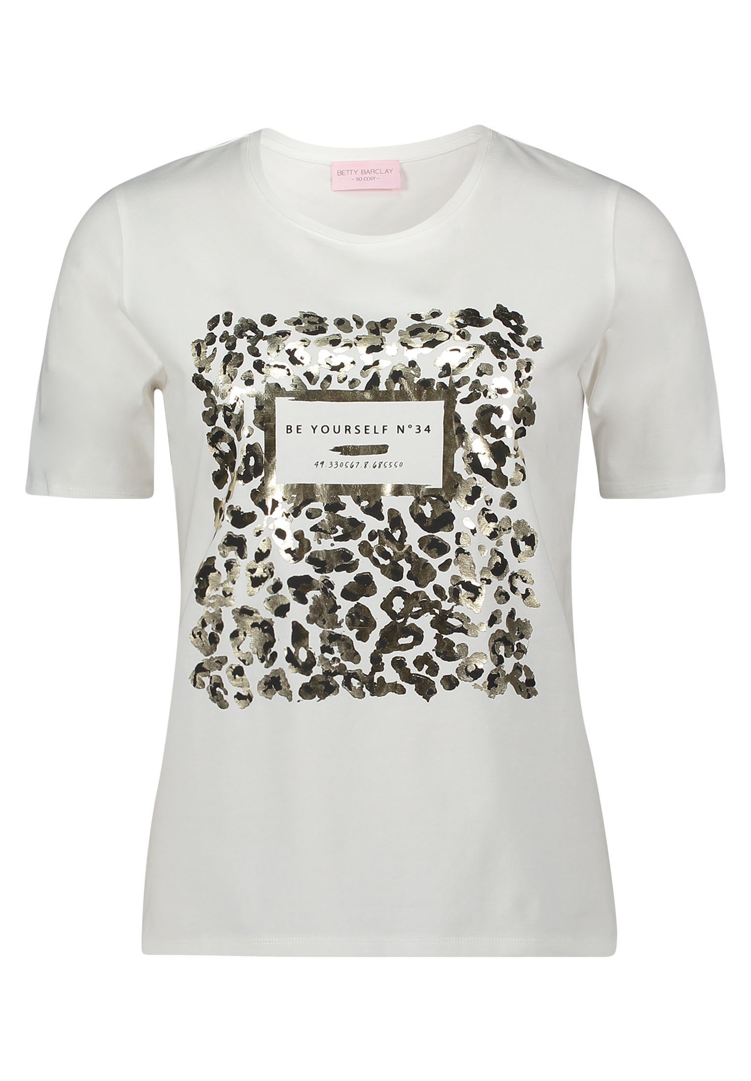 Betty Barclay Kurzarmshirt "Damen Basic Shirt mit Aufdruck", 1 Stk. günstig online kaufen