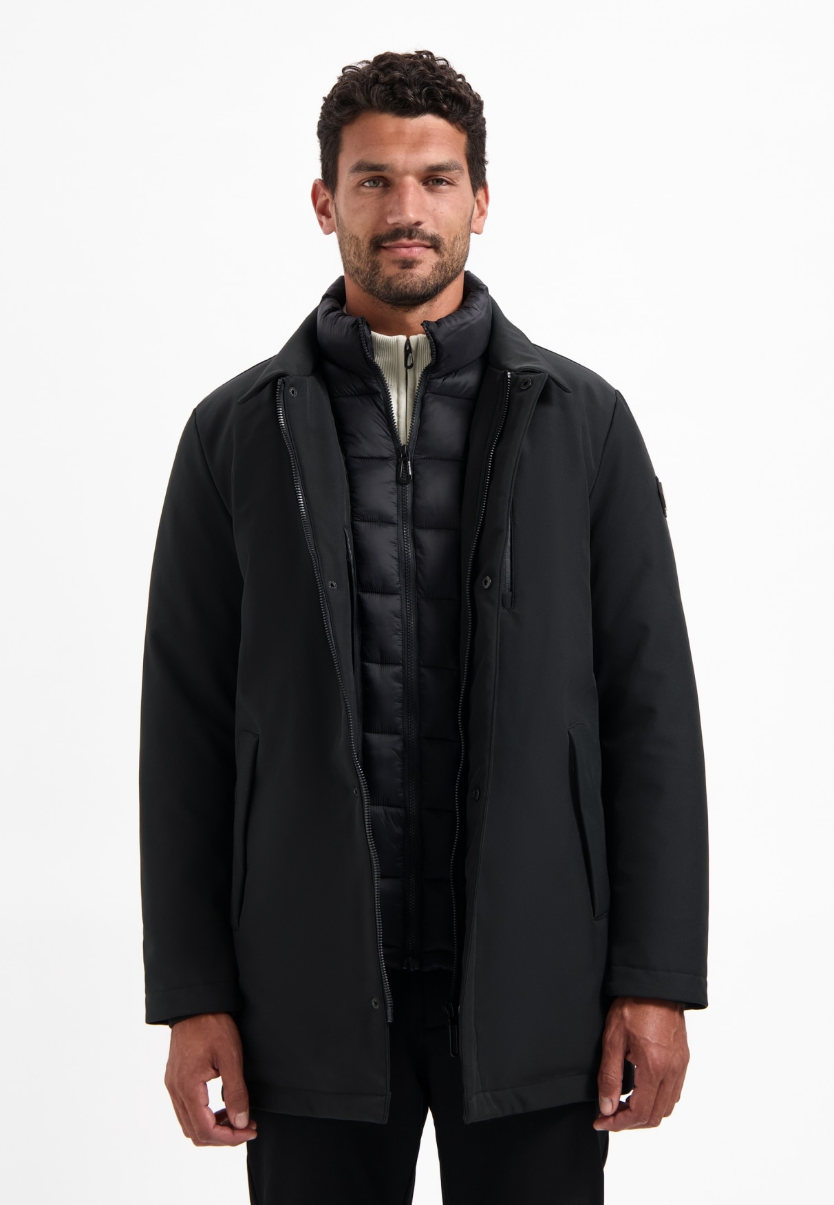 NO EXCESS Parka "No Excess Langer Parka mit Stehkragen NOX Jacket" günstig online kaufen