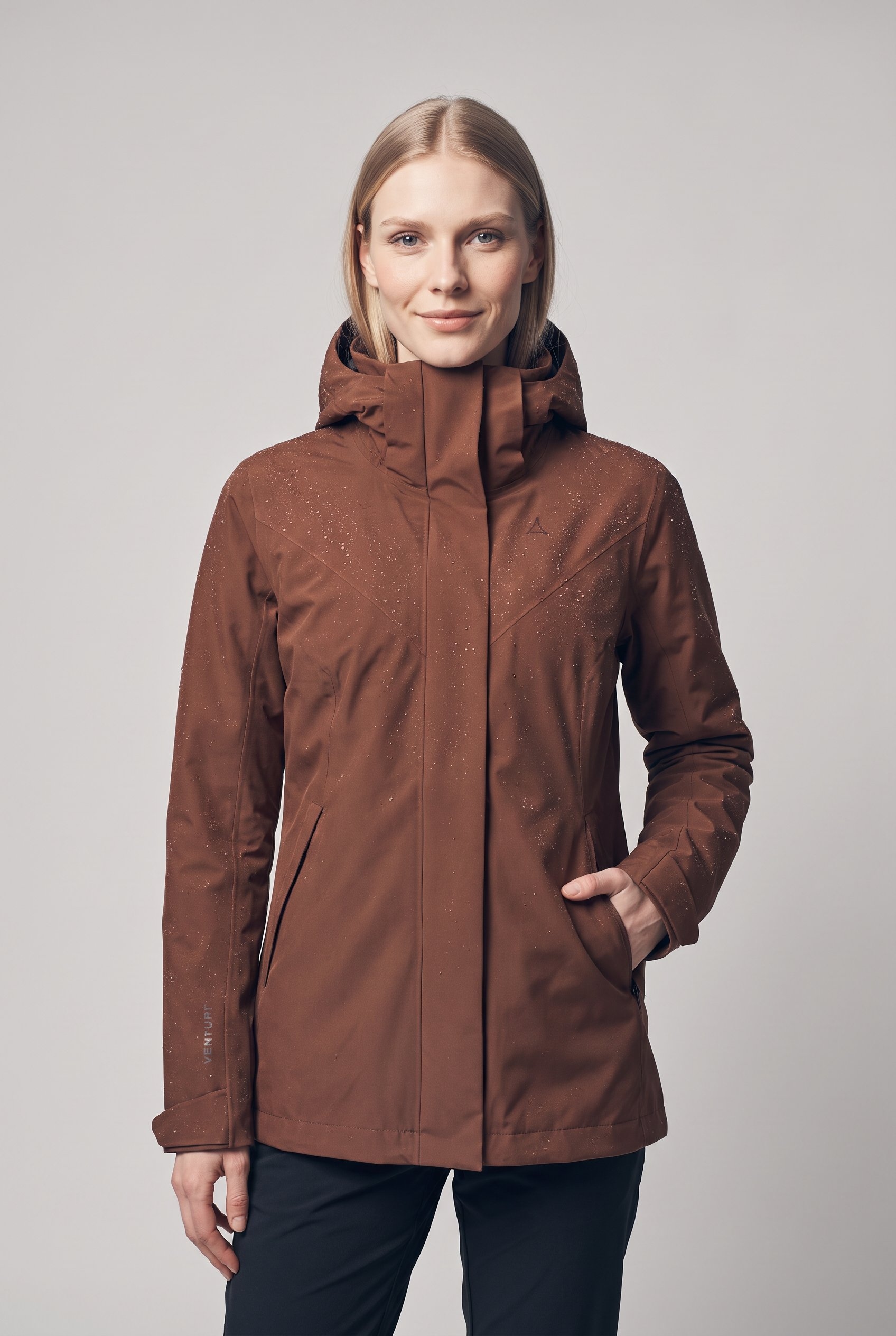 Schöffel 3-in-1-Funktionsjacke »3in1 Jacket Style Tamina WMS« Set, 2 Stk. tlg. mit Kapuze mit herauszippbarer, separat tragbarer, wattierter Innenjacke