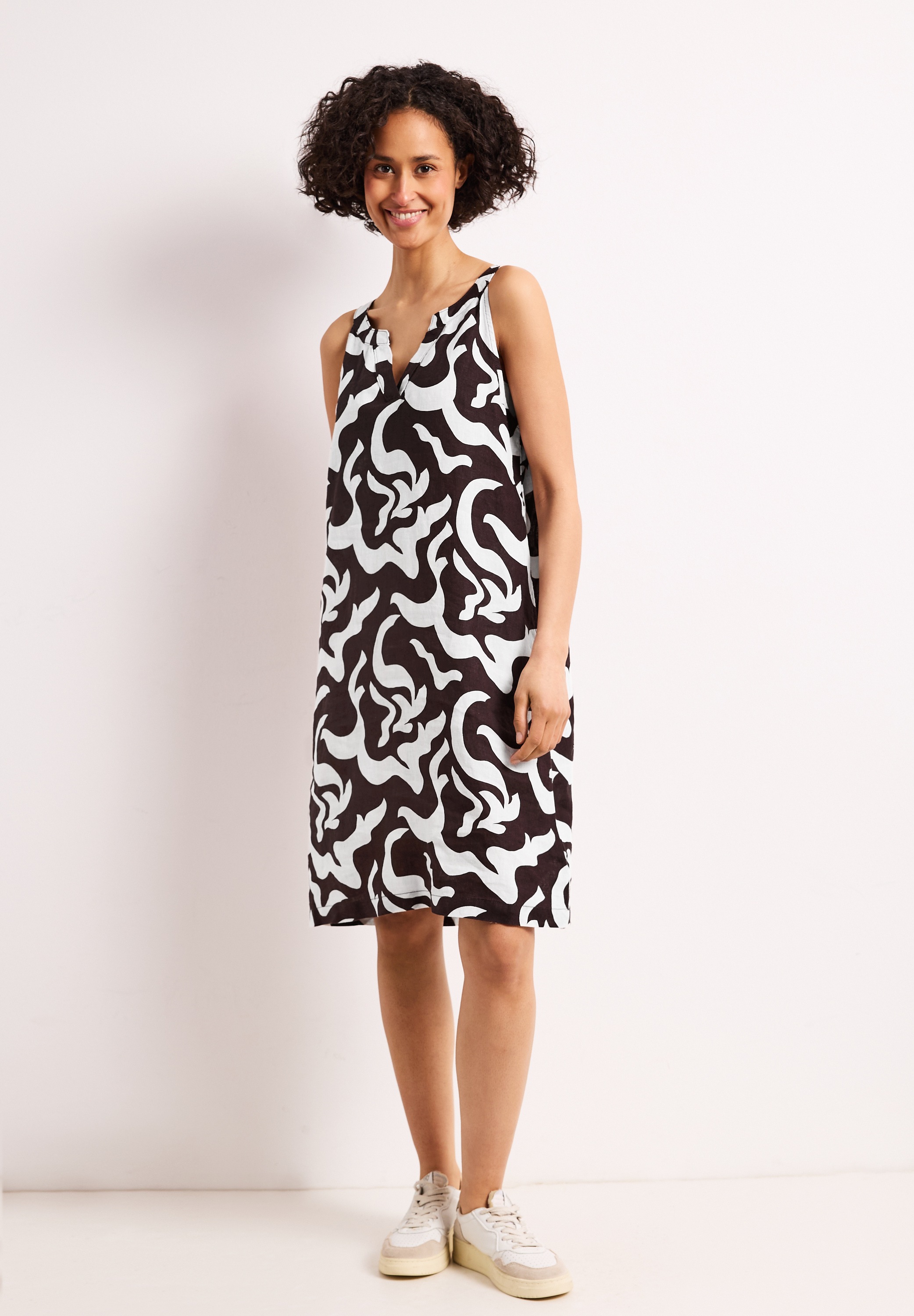 STREET ONE Midikleid Ohne Taschen aus Leinen