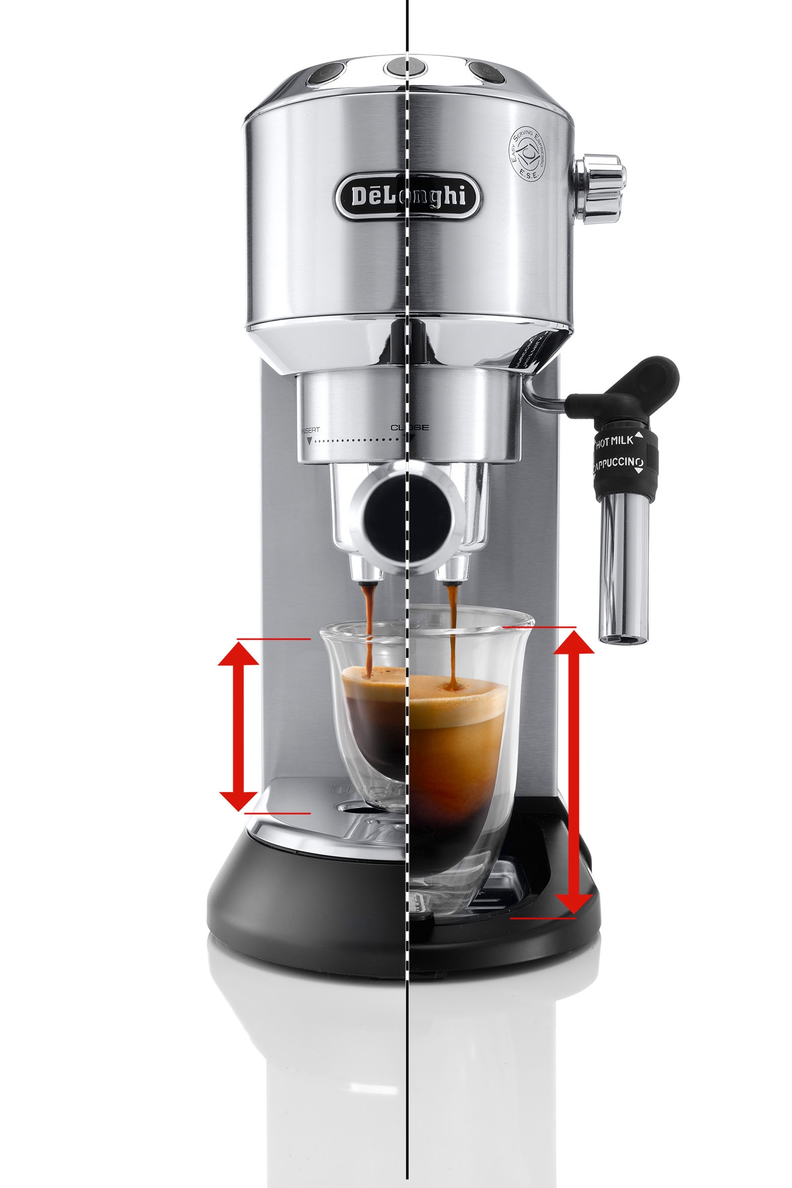 De'Longhi Espressomaschine »ECKG6821.M«, Siebträger, inkl. Kaffeemühle, Tamper, Abschlagbox+ Kännchen