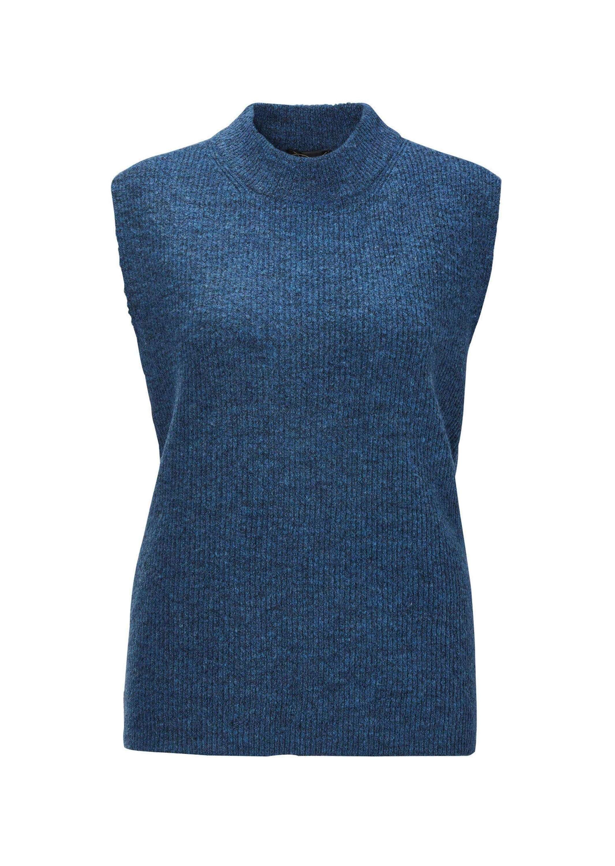 GOLDNER Rundhalspullover "Edler Rippstrick Pullunder, Stehkragen" günstig online kaufen